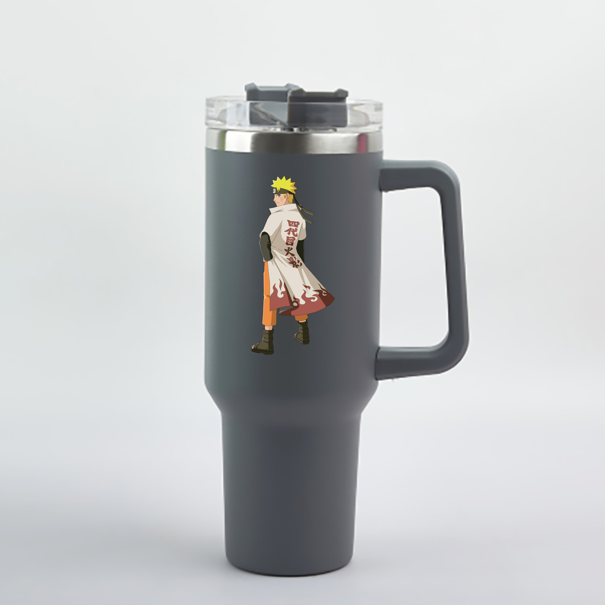 （画像用） NARUTO -ナルト- うずまき ナルト Uzumaki Naruto 1200mL車用タンブラー - クリスタルステッカー（プラスチックストロー付き）