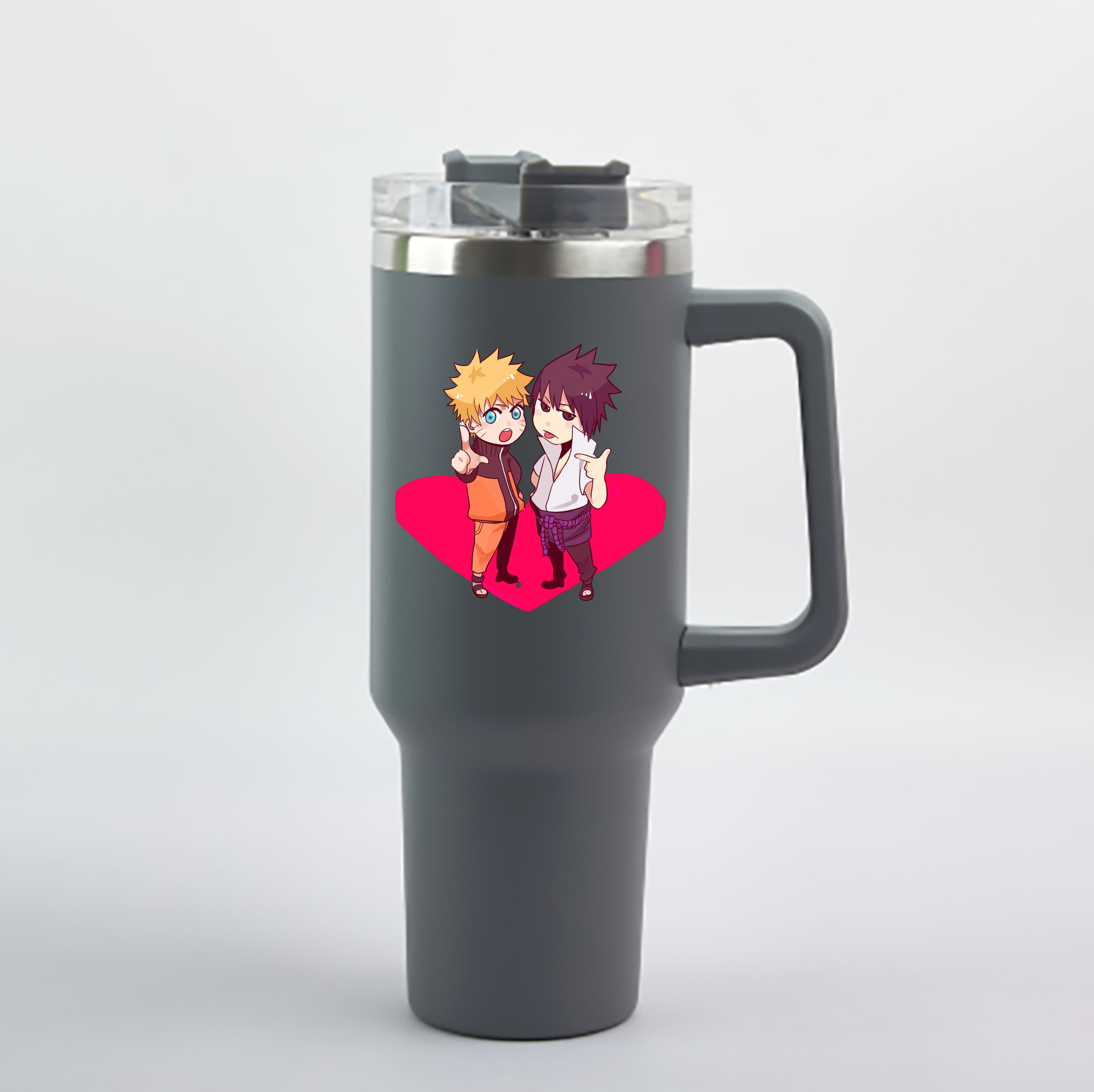 （画像用） NARUTO -ナルト- うずまき ナルト Uzumaki Naruto 1200mL車用タンブラー - クリスタルステッカー（プラスチックストロー付き）