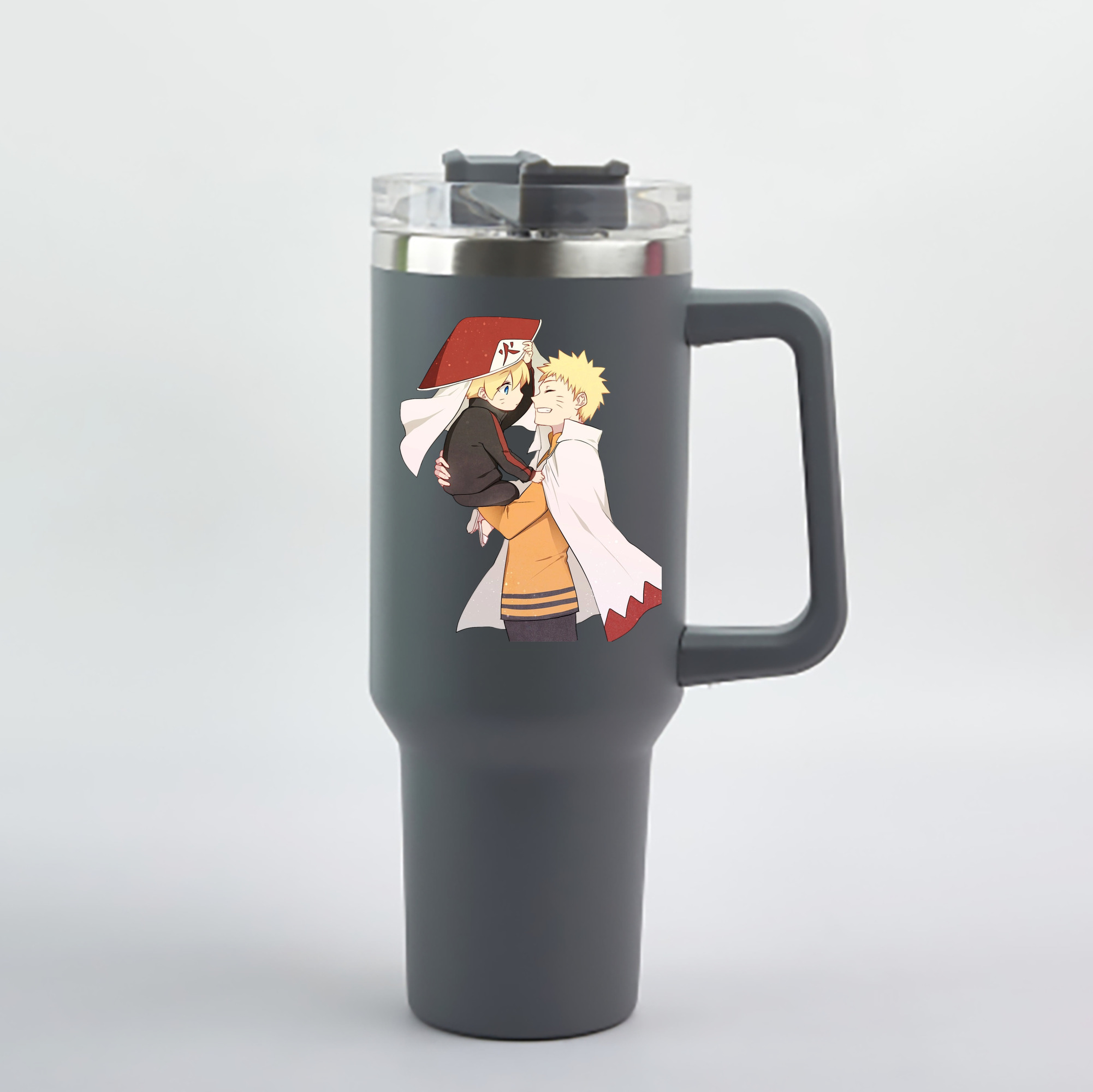 （画像用） NARUTO -ナルト- うずまき ナルト Uzumaki Naruto 1200mL車用タンブラー - クリスタルステッカー（プラスチックストロー付き）