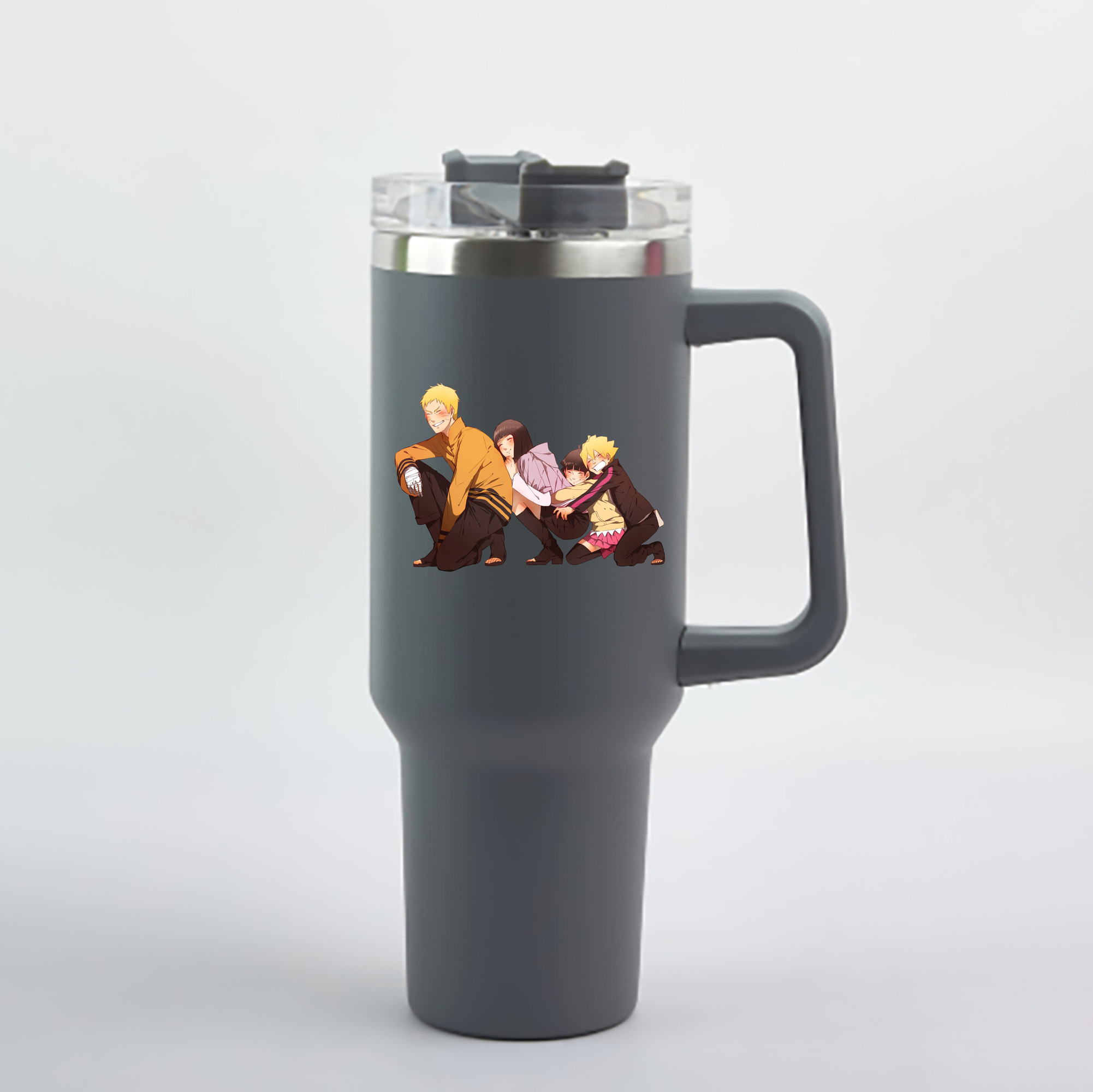 （画像用） NARUTO -ナルト- うずまき ナルト Uzumaki Naruto 1200mL車用タンブラー - クリスタルステッカー（プラスチックストロー付き）