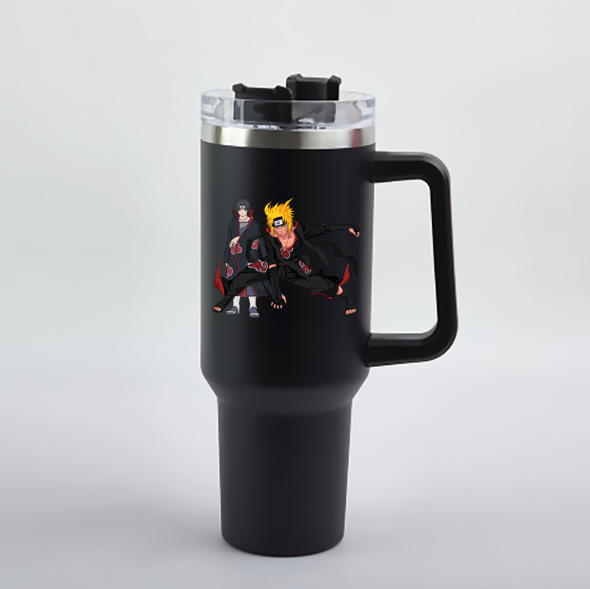 （画像用） NARUTO -ナルト- うずまき ナルト Uzumaki Naruto 1200mL車用タンブラー - クリスタルステッカー（プラスチックストロー付き）