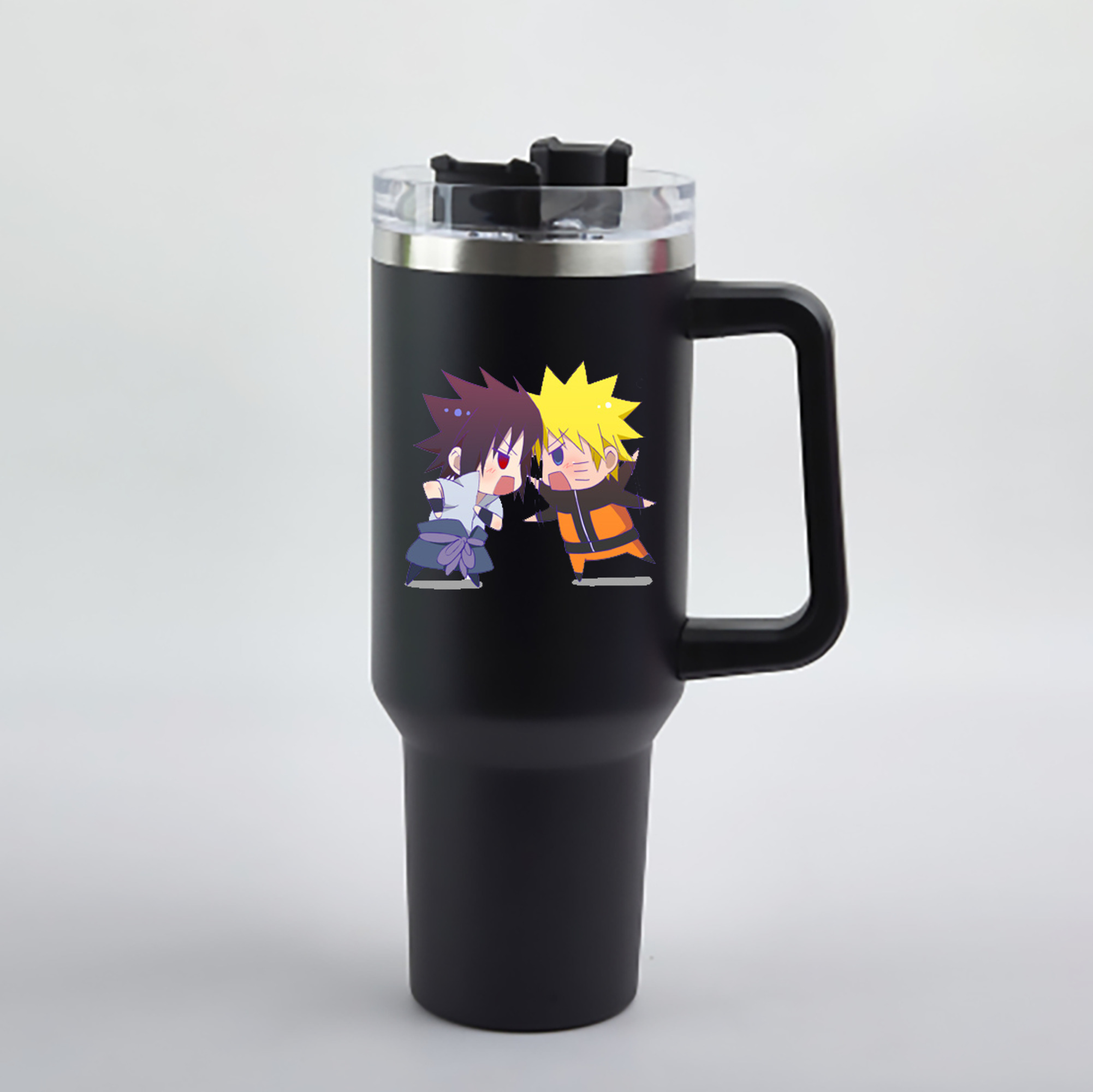 （画像用） NARUTO -ナルト- うずまき ナルト Uzumaki Naruto 1200mL車用タンブラー - クリスタルステッカー（プラスチックストロー付き）