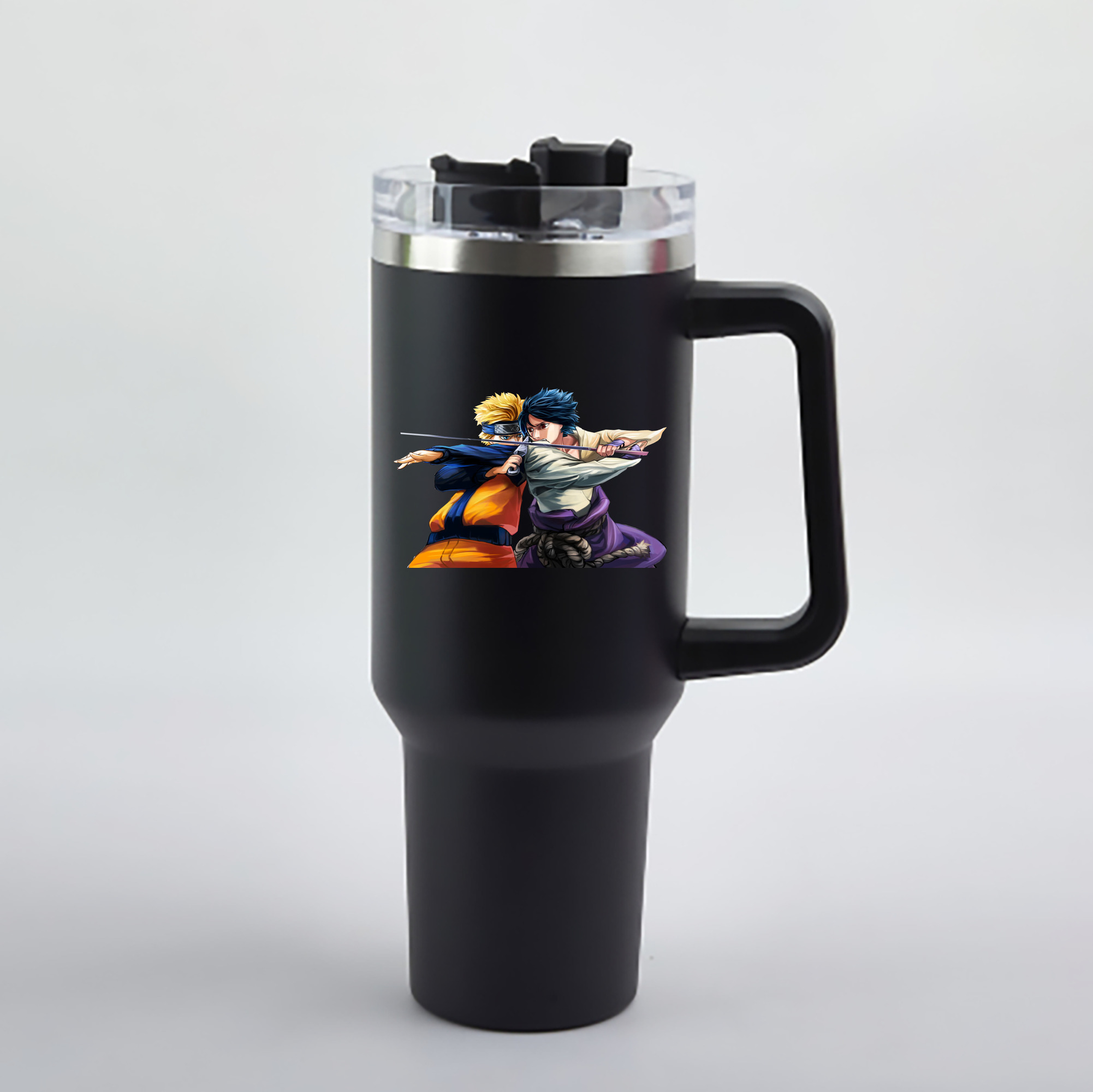 （画像用） NARUTO -ナルト- うずまき ナルト Uzumaki Naruto 1200mL車用タンブラー - クリスタルステッカー（プラスチックストロー付き）