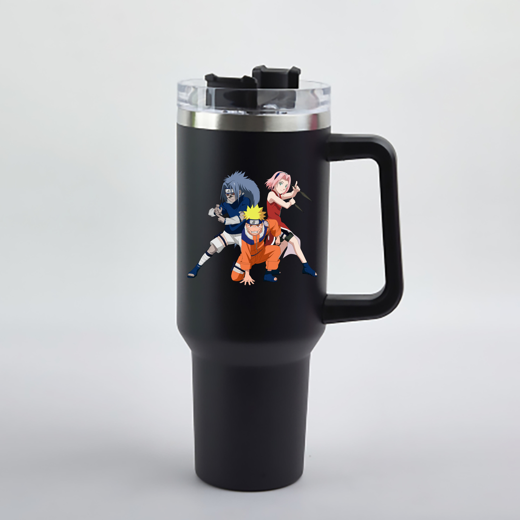 （画像用） NARUTO -ナルト- うずまき ナルト Uzumaki Naruto 1200mL車用タンブラー - クリスタルステッカー（プラスチックストロー付き）