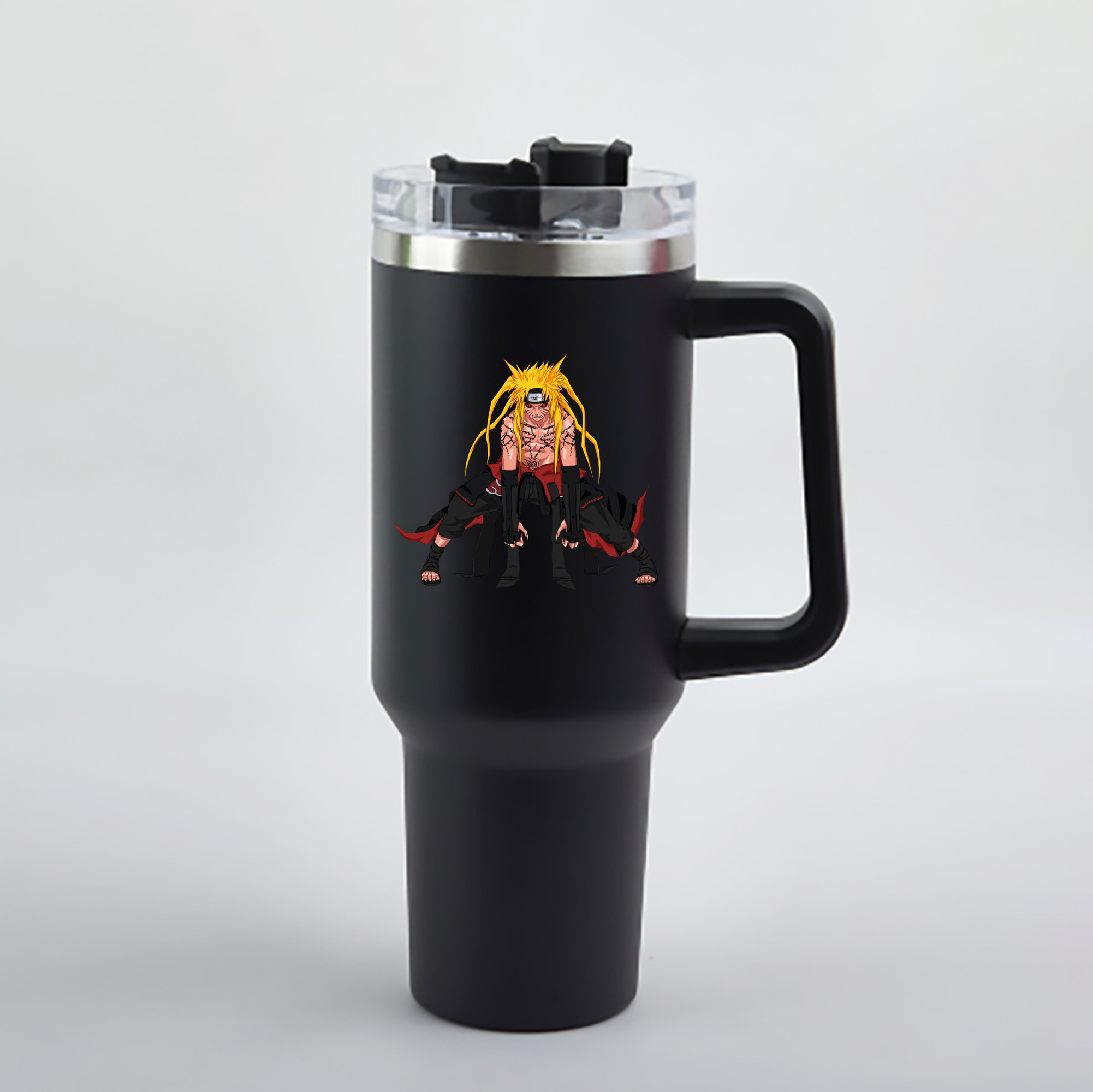 （画像用） NARUTO -ナルト- うずまき ナルト Uzumaki Naruto 1200mL車用タンブラー - クリスタルステッカー（プラスチックストロー付き）