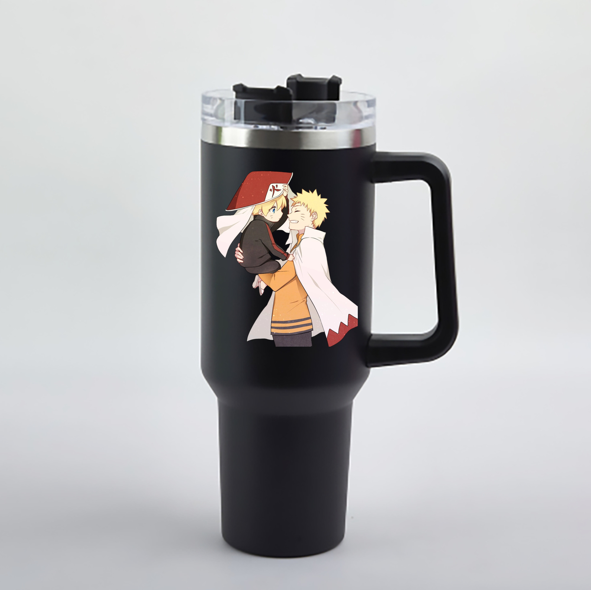 （画像用） NARUTO -ナルト- うずまき ナルト Uzumaki Naruto 1200mL車用タンブラー - クリスタルステッカー（プラスチックストロー付き）