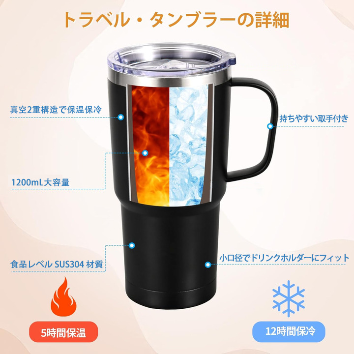 NARUTO -ナルト- うずまき ナルト Uzumaki Naruto 1200mL車用タンブラー - クリスタルステッカー（プラスチックストロー付き）