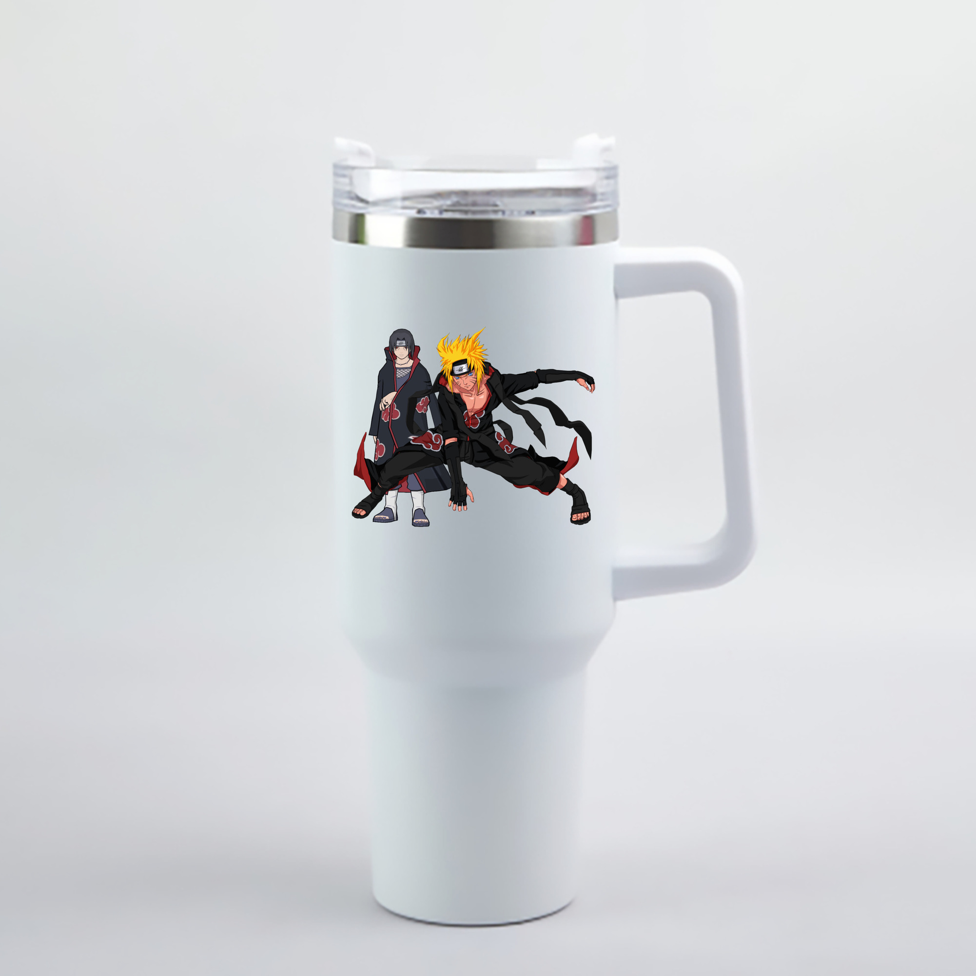 （画像用） NARUTO -ナルト- うずまき ナルト Uzumaki Naruto 1200mL車用タンブラー - クリスタルステッカー（プラスチックストロー付き）
