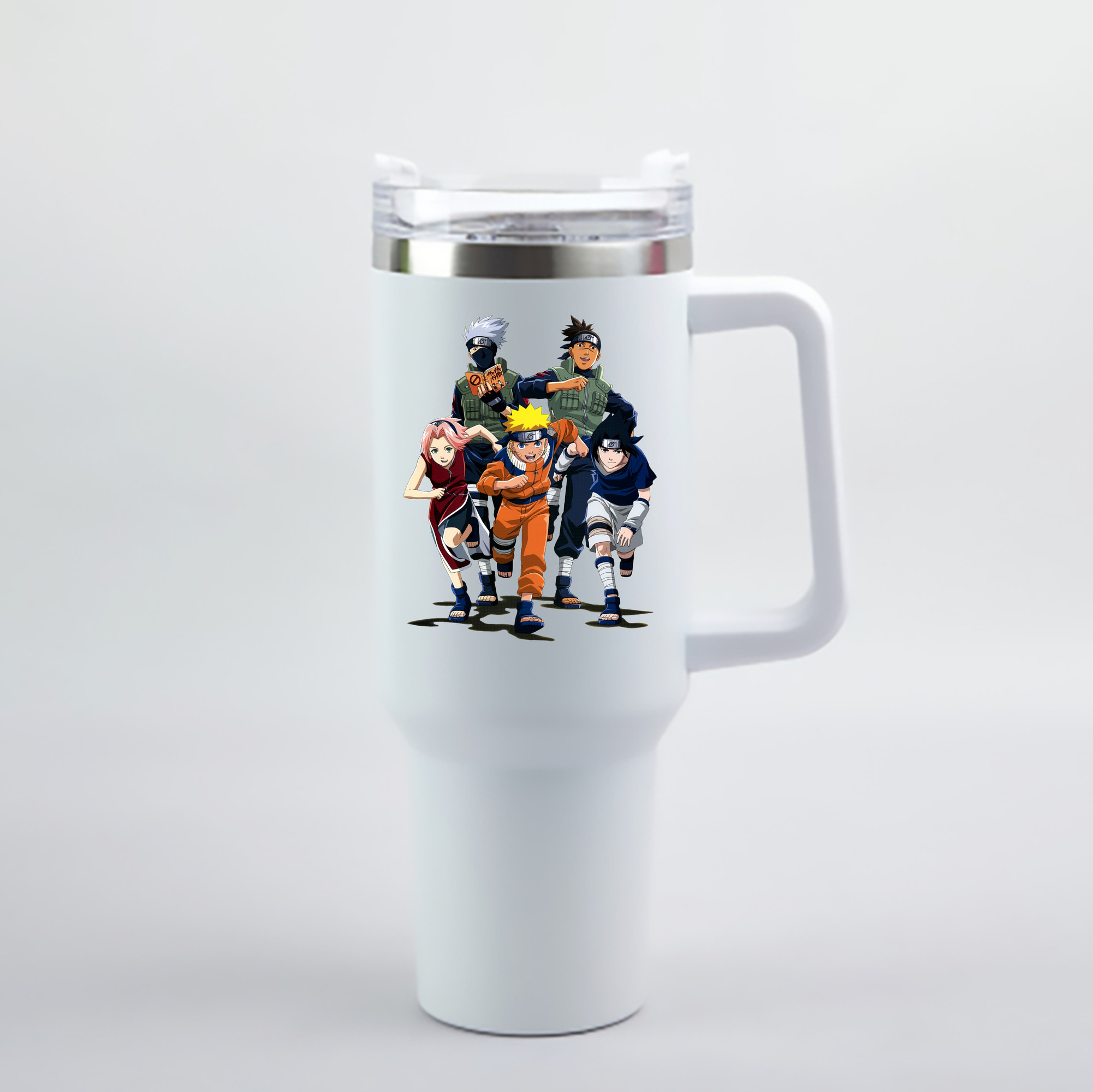（画像用） NARUTO -ナルト- うずまき ナルト Uzumaki Naruto 1200mL車用タンブラー - クリスタルステッカー（プラスチックストロー付き）
