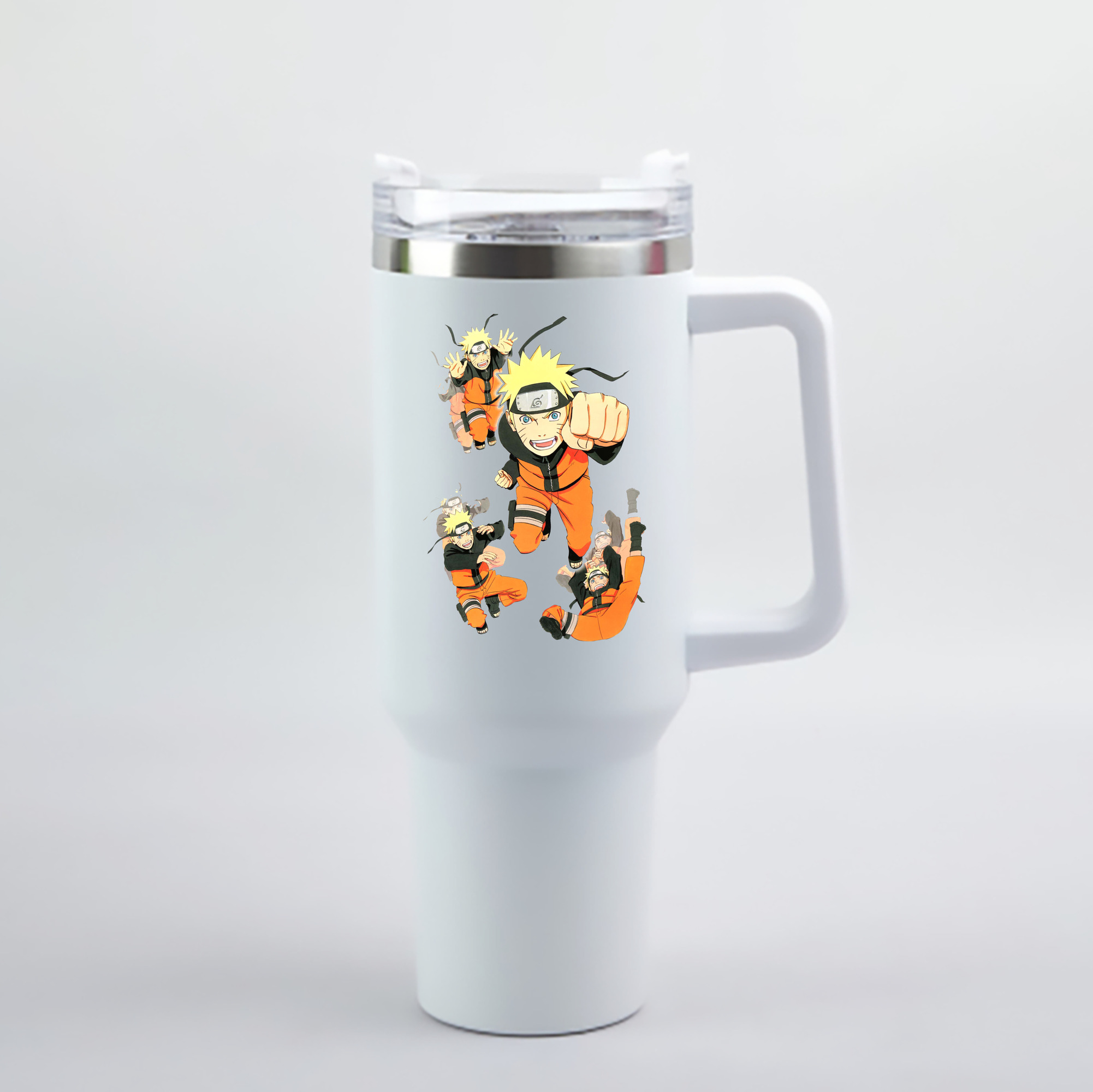 （画像用） NARUTO -ナルト- うずまき ナルト Uzumaki Naruto 1200mL車用タンブラー - クリスタルステッカー（プラスチックストロー付き）