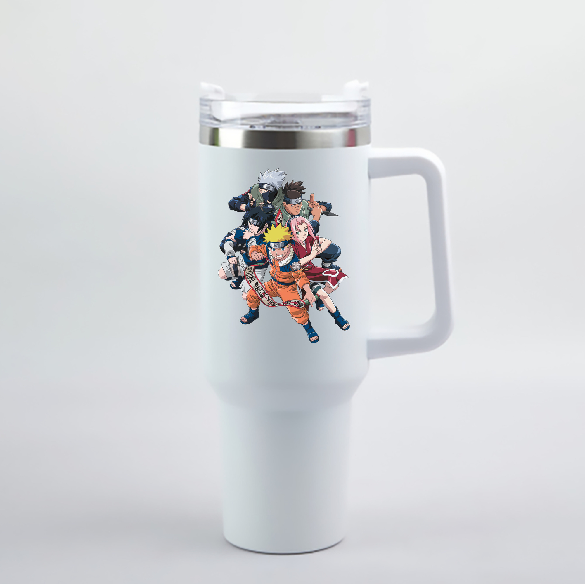 （画像用） NARUTO -ナルト- うずまき ナルト Uzumaki Naruto 1200mL車用タンブラー - クリスタルステッカー（プラスチックストロー付き）