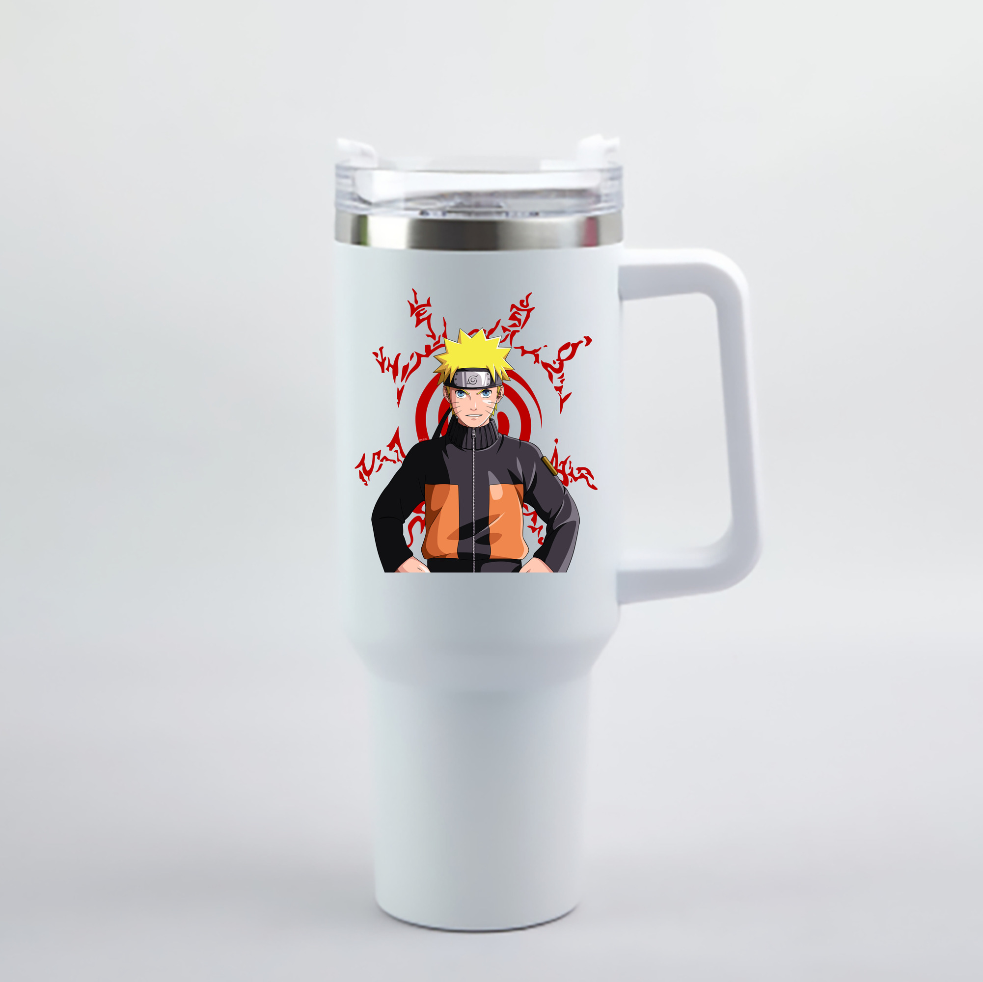 （画像用） NARUTO -ナルト- うずまき ナルト Uzumaki Naruto 1200mL車用タンブラー - クリスタルステッカー（プラスチックストロー付き）