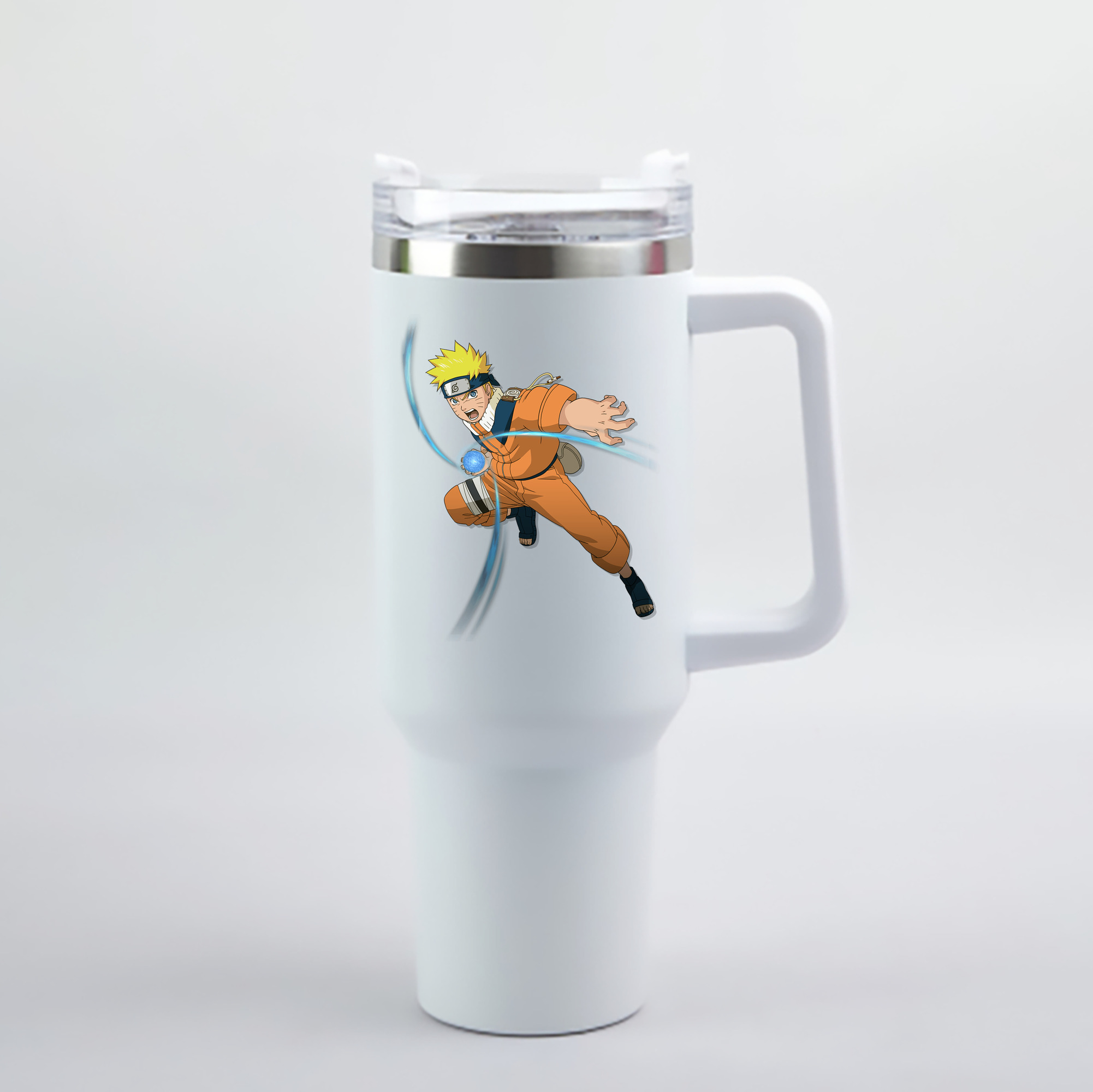 （画像用） NARUTO -ナルト- うずまき ナルト Uzumaki Naruto 1200mL車用タンブラー - クリスタルステッカー（プラスチックストロー付き）