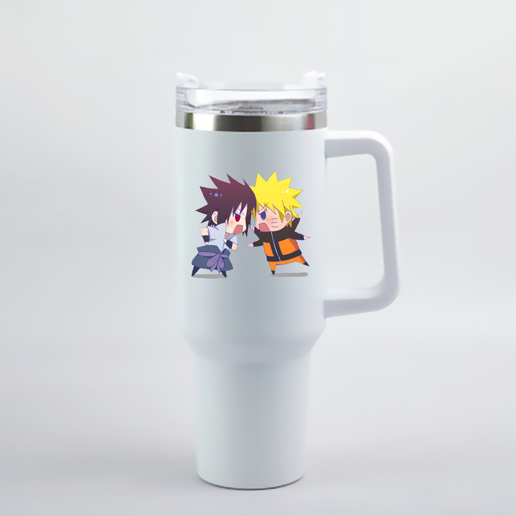 （画像用） NARUTO -ナルト- うずまき ナルト Uzumaki Naruto 1200mL車用タンブラー - クリスタルステッカー（プラスチックストロー付き）