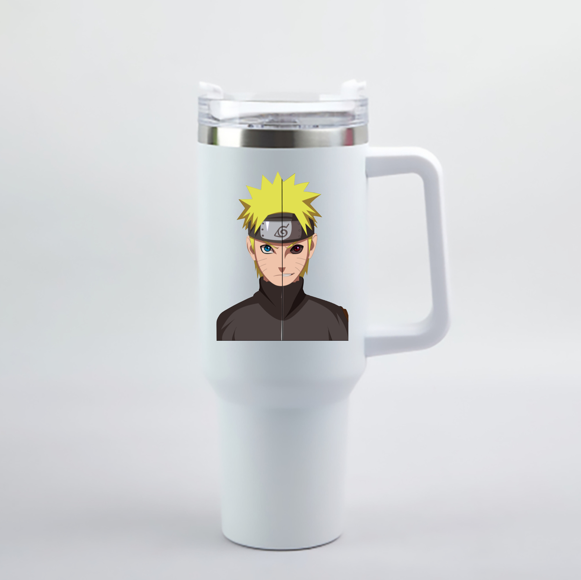 （画像用） NARUTO -ナルト- うずまき ナルト Uzumaki Naruto 1200mL車用タンブラー - クリスタルステッカー（プラスチックストロー付き）