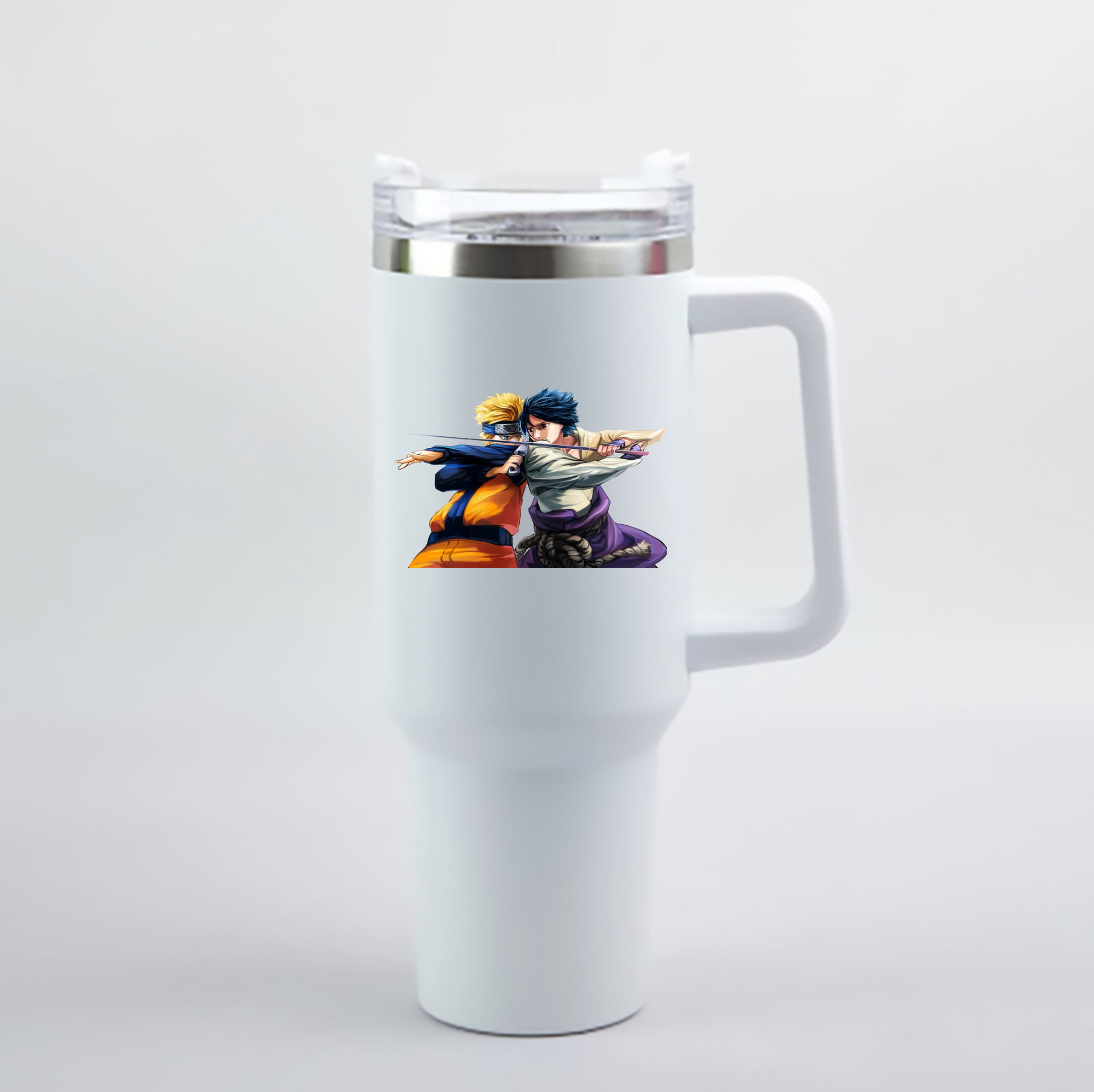 （画像用） NARUTO -ナルト- うずまき ナルト Uzumaki Naruto 1200mL車用タンブラー - クリスタルステッカー（プラスチックストロー付き）