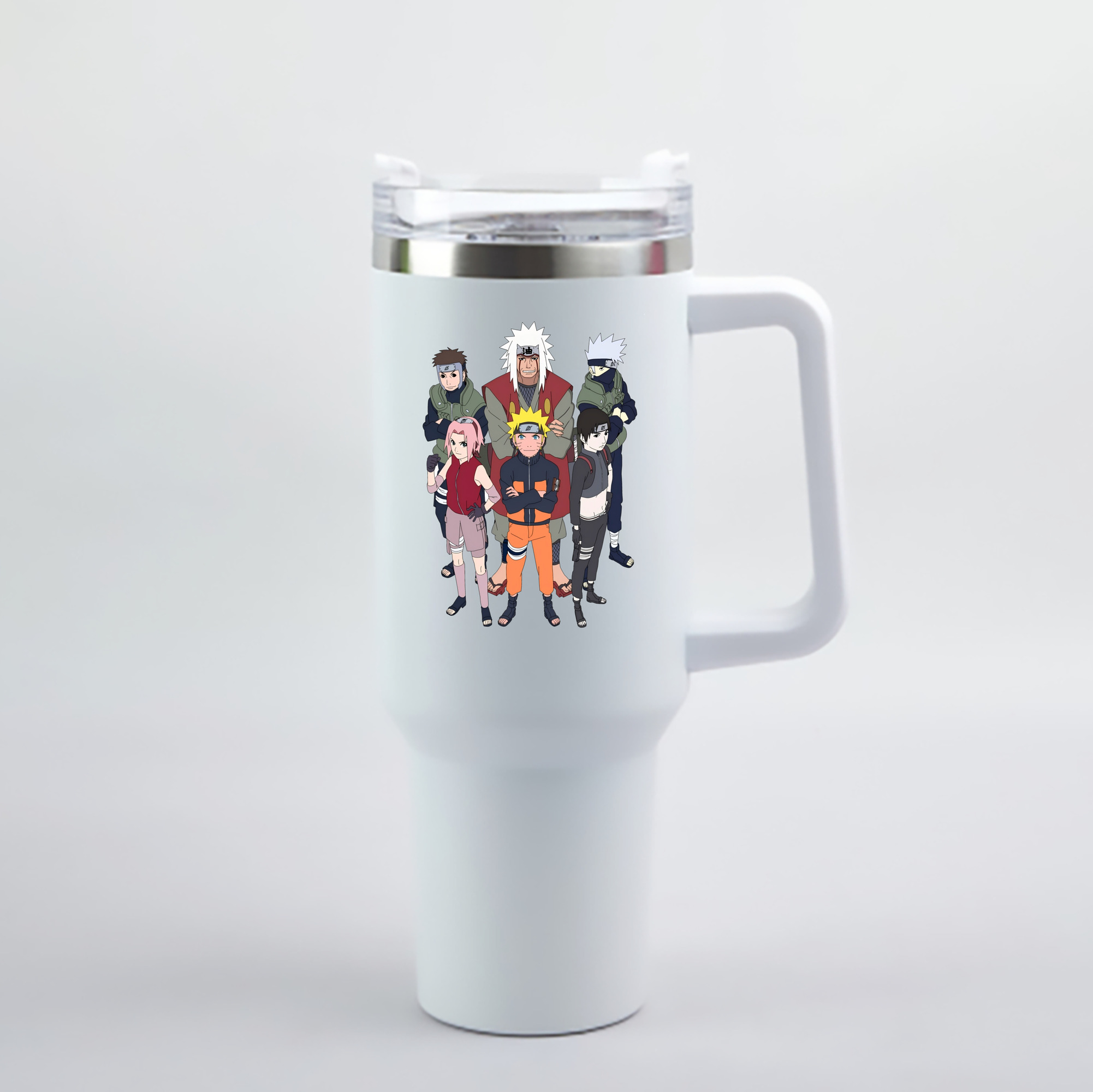 （画像用） NARUTO -ナルト- うずまき ナルト Uzumaki Naruto 1200mL車用タンブラー - クリスタルステッカー（プラスチックストロー付き）