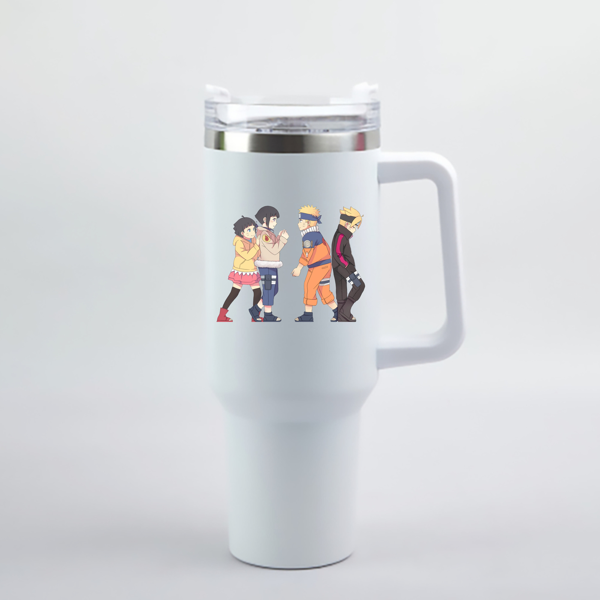 （画像用） NARUTO -ナルト- うずまき ナルト Uzumaki Naruto 1200mL車用タンブラー - クリスタルステッカー（プラスチックストロー付き）
