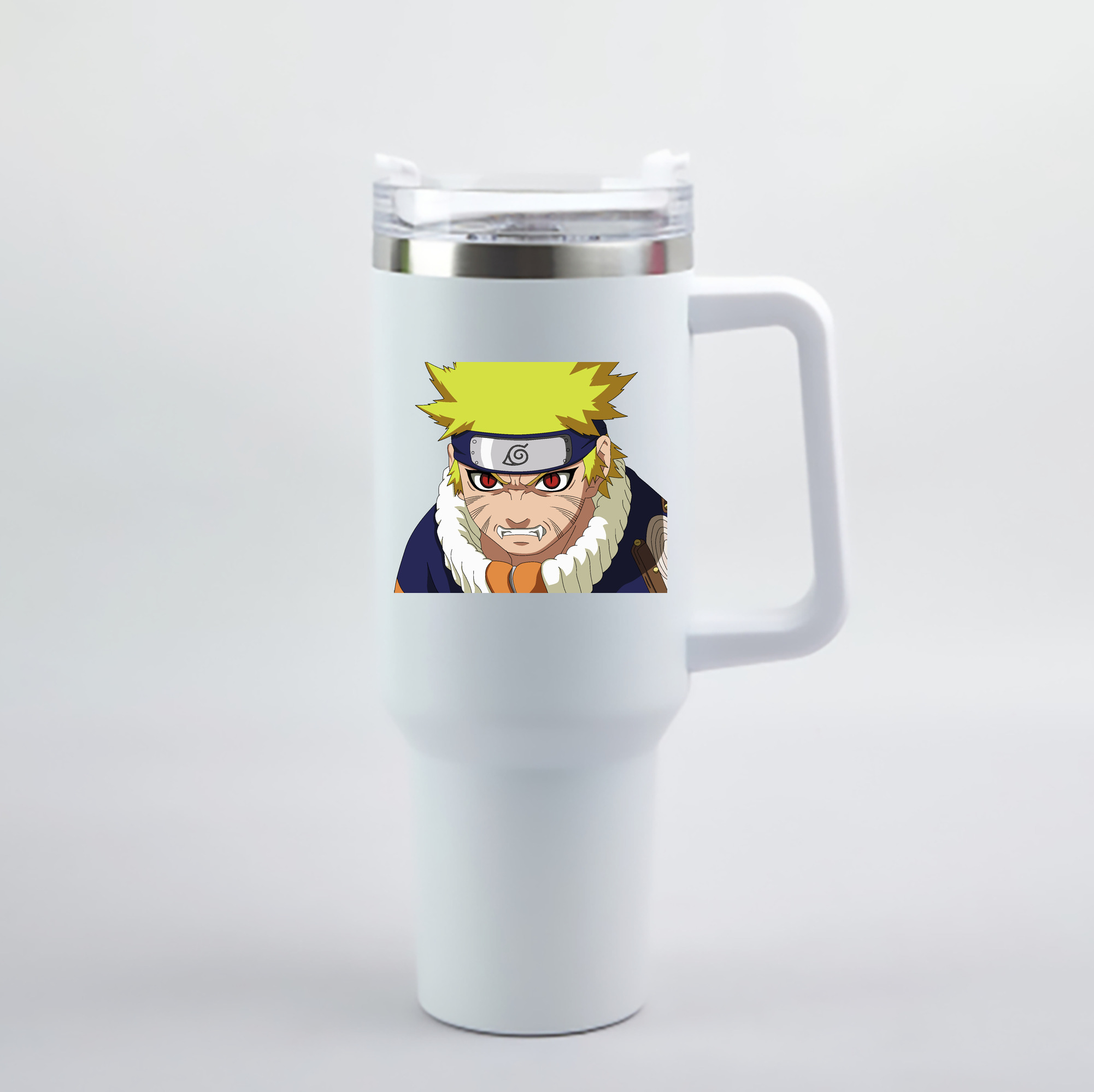 （画像用） NARUTO -ナルト- うずまき ナルト Uzumaki Naruto 1200mL車用タンブラー - クリスタルステッカー（プラスチックストロー付き）