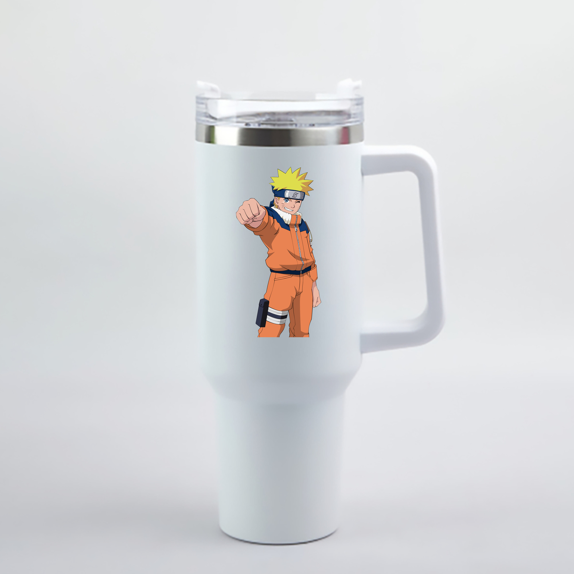 （画像用） NARUTO -ナルト- うずまき ナルト Uzumaki Naruto 1200mL車用タンブラー - クリスタルステッカー（プラスチックストロー付き）
