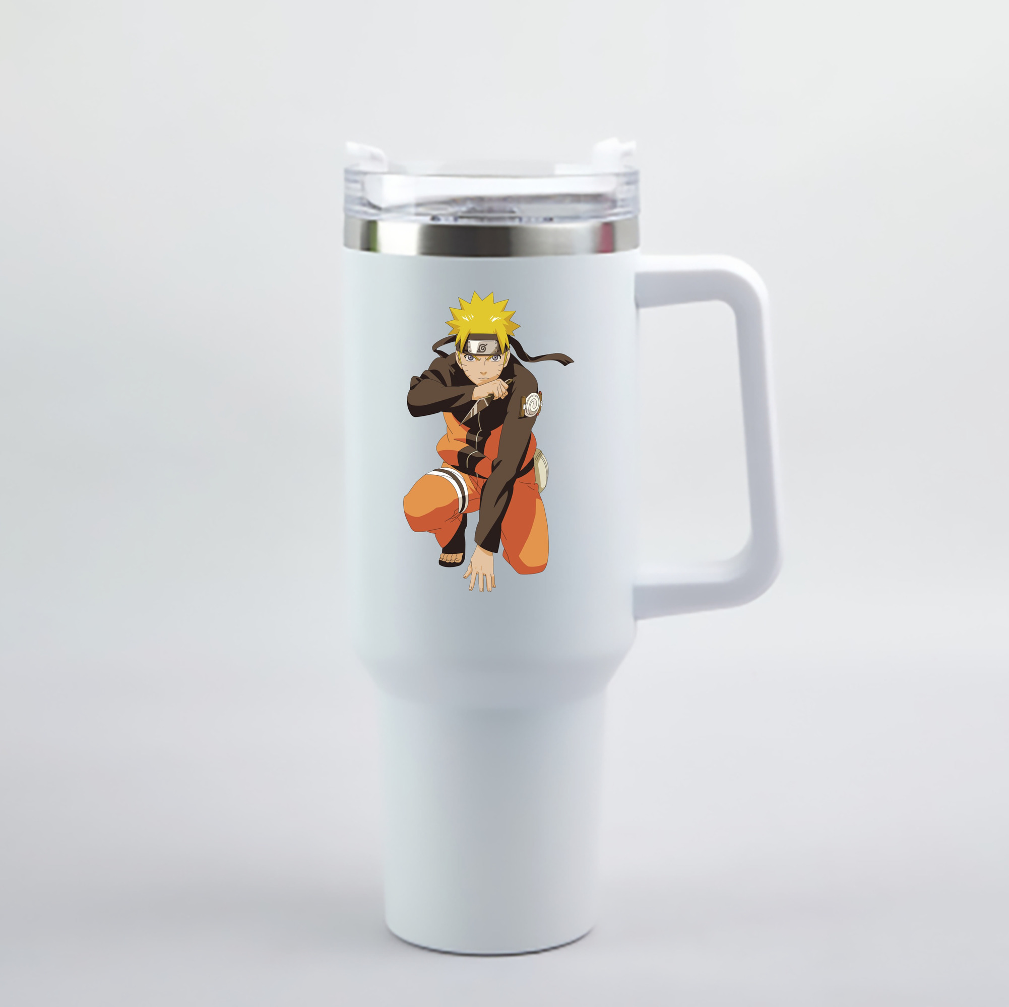 （画像用） NARUTO -ナルト- うずまき ナルト Uzumaki Naruto 1200mL車用タンブラー - クリスタルステッカー（プラスチックストロー付き）