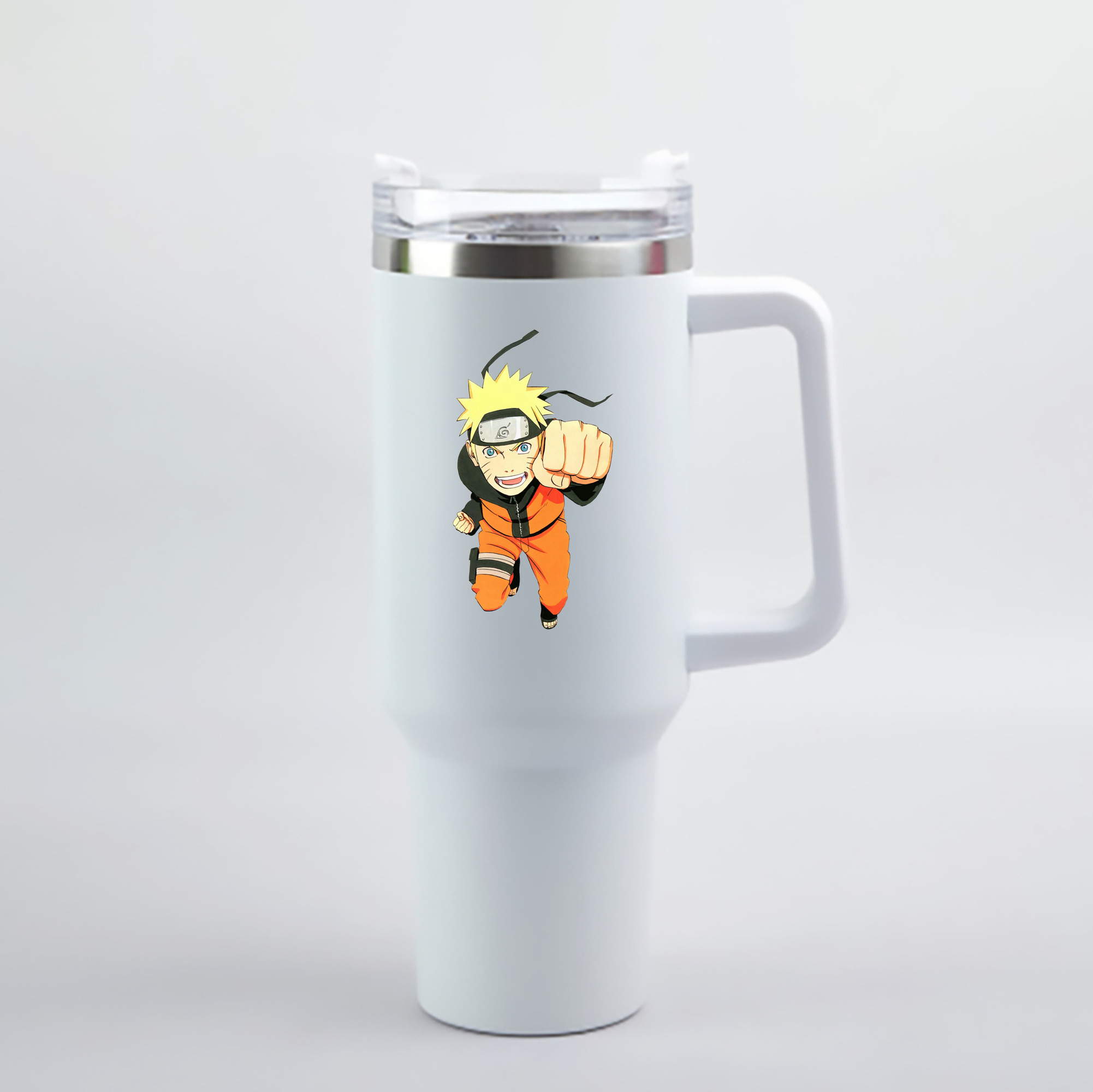 （画像用） NARUTO -ナルト- うずまき ナルト Uzumaki Naruto 1200mL車用タンブラー - クリスタルステッカー（プラスチックストロー付き）
