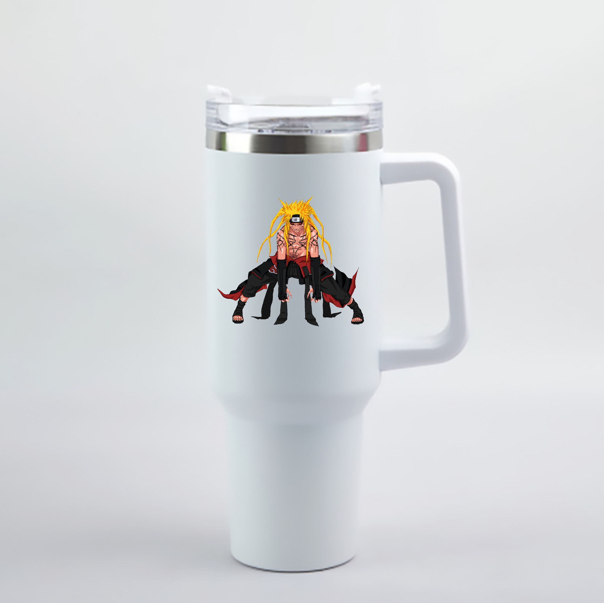 （画像用） NARUTO -ナルト- うずまき ナルト Uzumaki Naruto 1200mL車用タンブラー - クリスタルステッカー（プラスチックストロー付き）