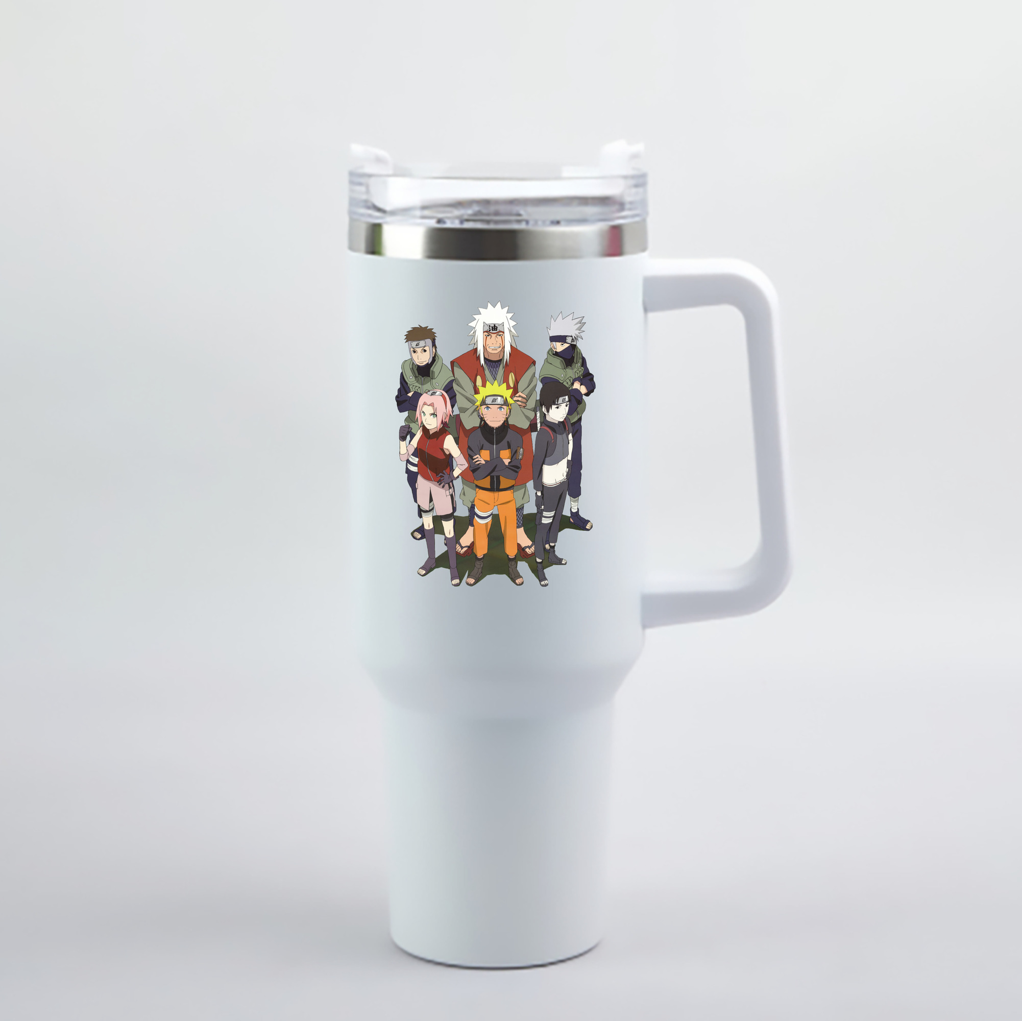 （画像用） NARUTO -ナルト- うずまき ナルト Uzumaki Naruto 1200mL車用タンブラー - クリスタルステッカー（プラスチックストロー付き）