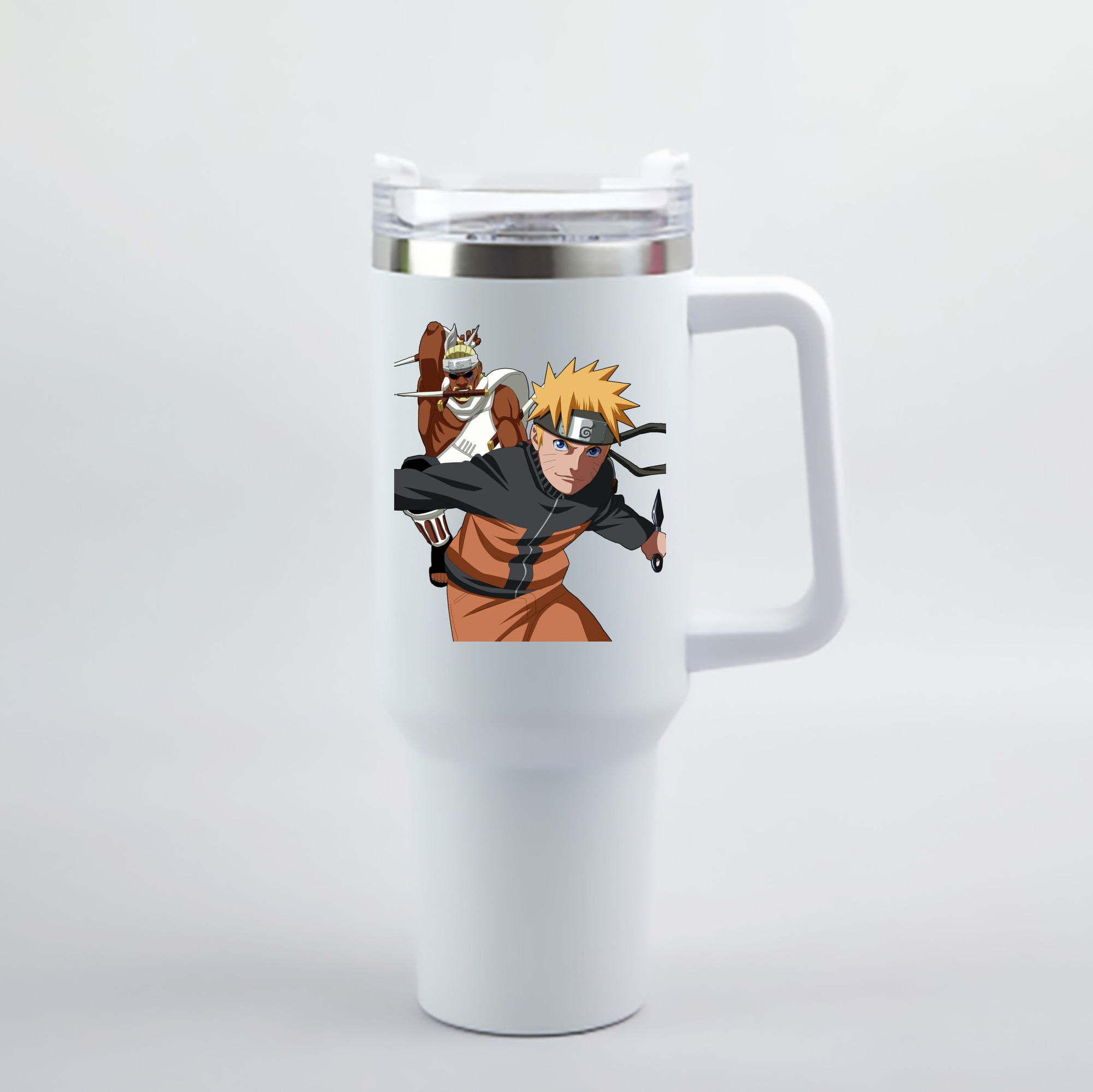（画像用） NARUTO -ナルト- うずまき ナルト Uzumaki Naruto 1200mL車用タンブラー - クリスタルステッカー（プラスチックストロー付き）