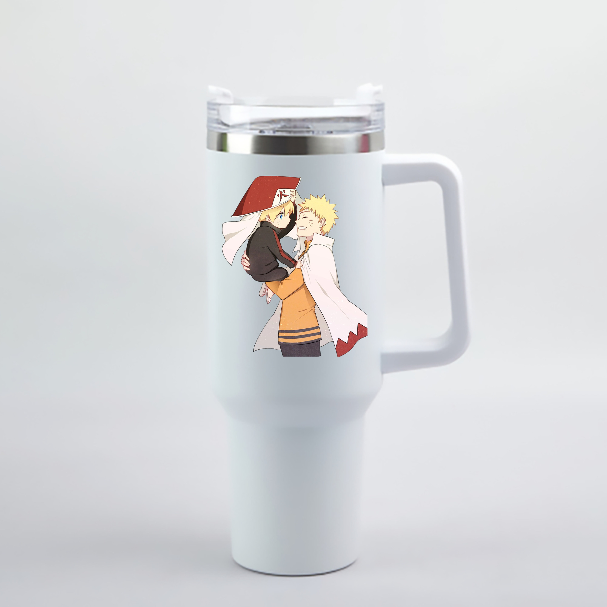 （画像用） NARUTO -ナルト- うずまき ナルト Uzumaki Naruto 1200mL車用タンブラー - クリスタルステッカー（プラスチックストロー付き）