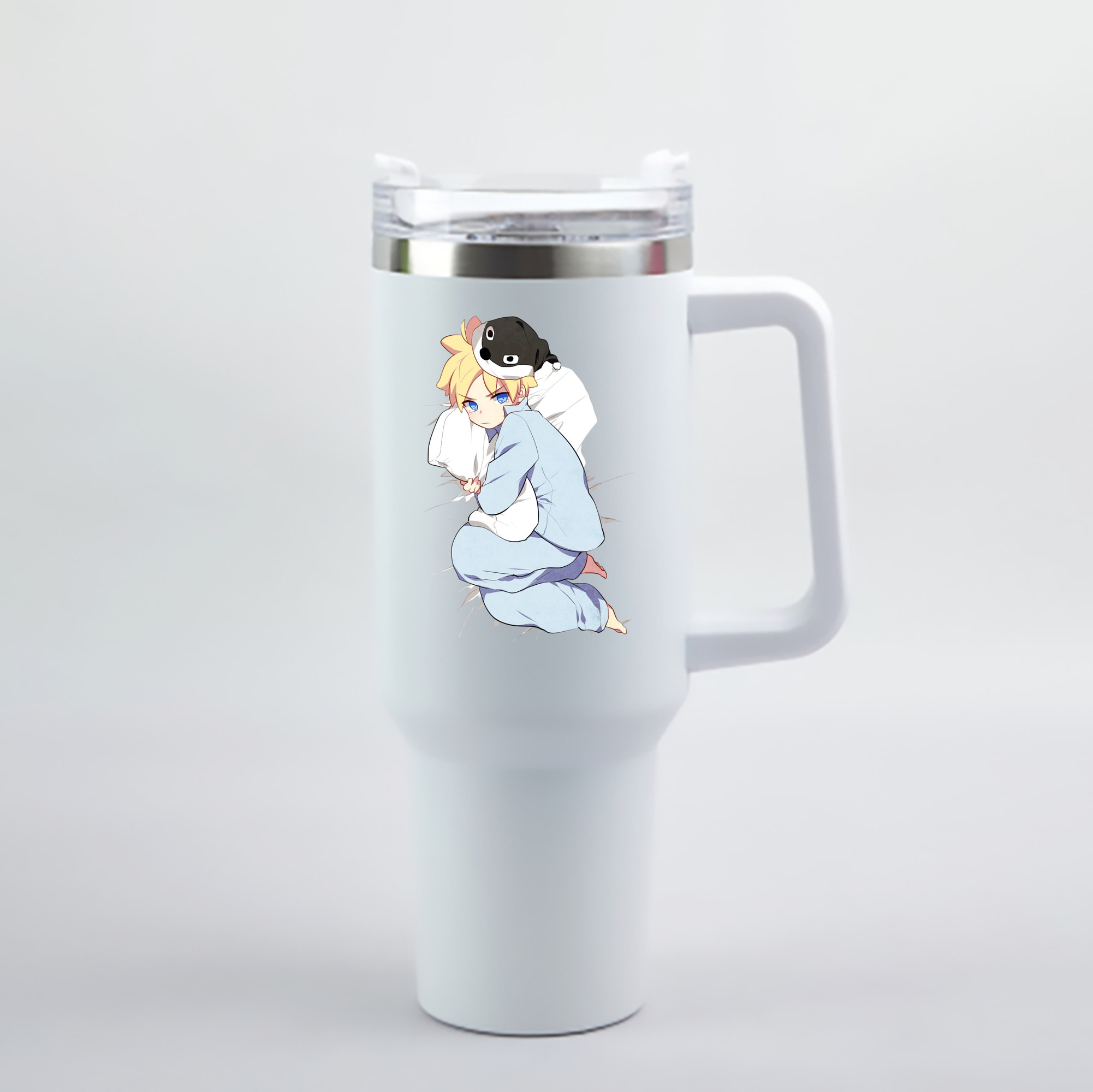（画像用） NARUTO -ナルト- うずまき ナルト Uzumaki Naruto 1200mL車用タンブラー - クリスタルステッカー（プラスチックストロー付き）