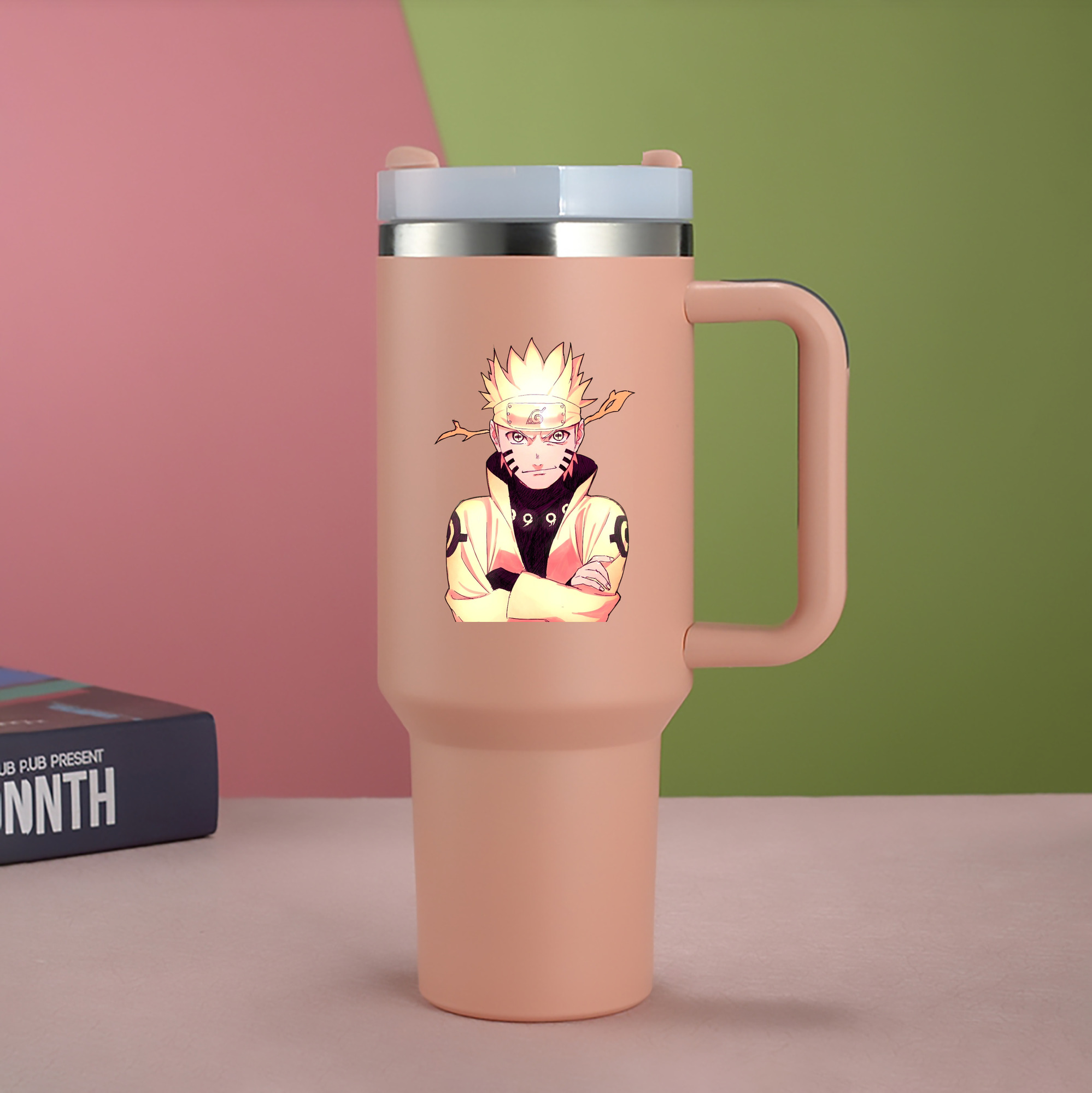（画像用） NARUTO -ナルト- うずまき ナルト Uzumaki Naruto 1200mL車用タンブラー（カラープリント）
