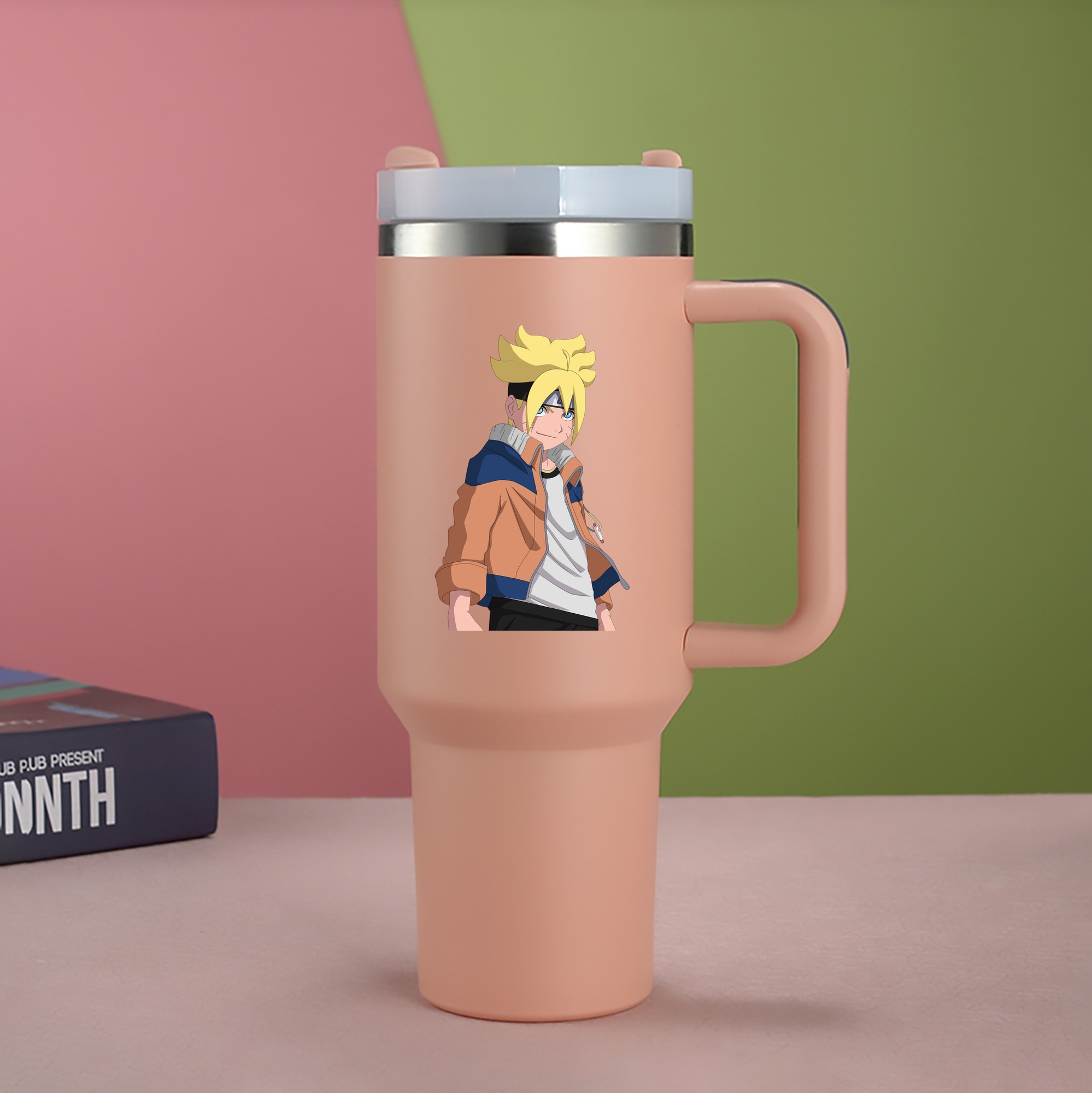 （画像用） NARUTO -ナルト- うずまき ナルト Uzumaki Naruto 1200mL車用タンブラー（カラープリント）