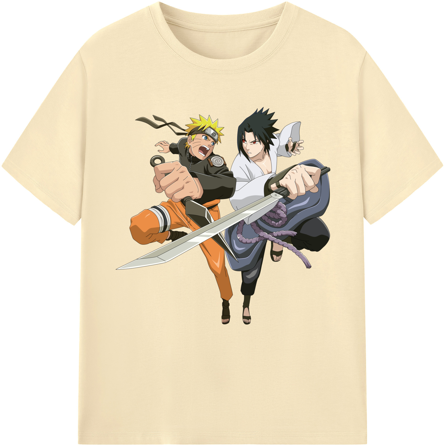 （画像用） NARUTO -ナルト- うずまき ナルト Uzumaki Naruto 綿100％半袖Tシャツ（フロントプリント）