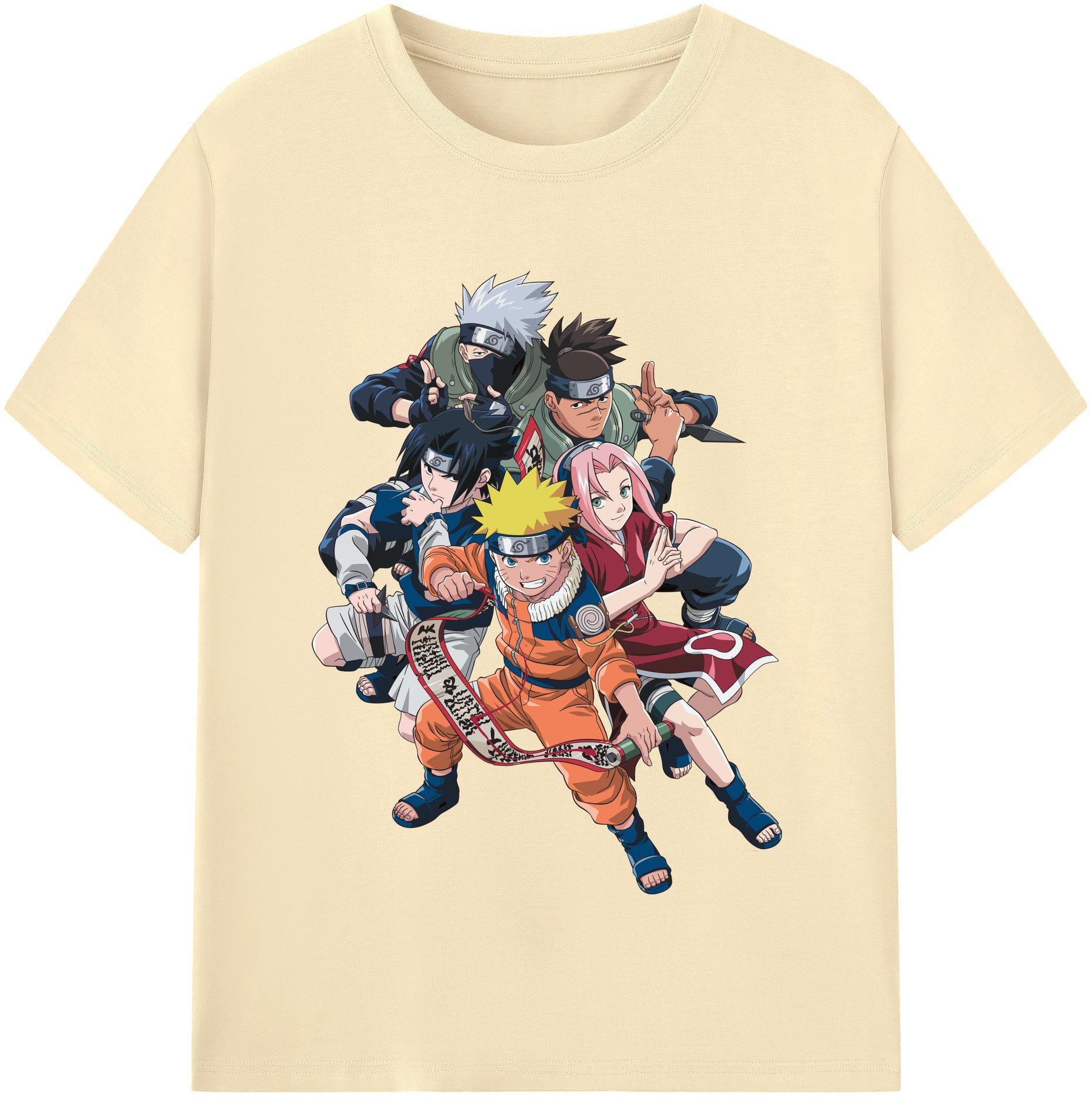（画像用） NARUTO -ナルト- うずまき ナルト Uzumaki Naruto 綿100％半袖Tシャツ（フロントプリント）
