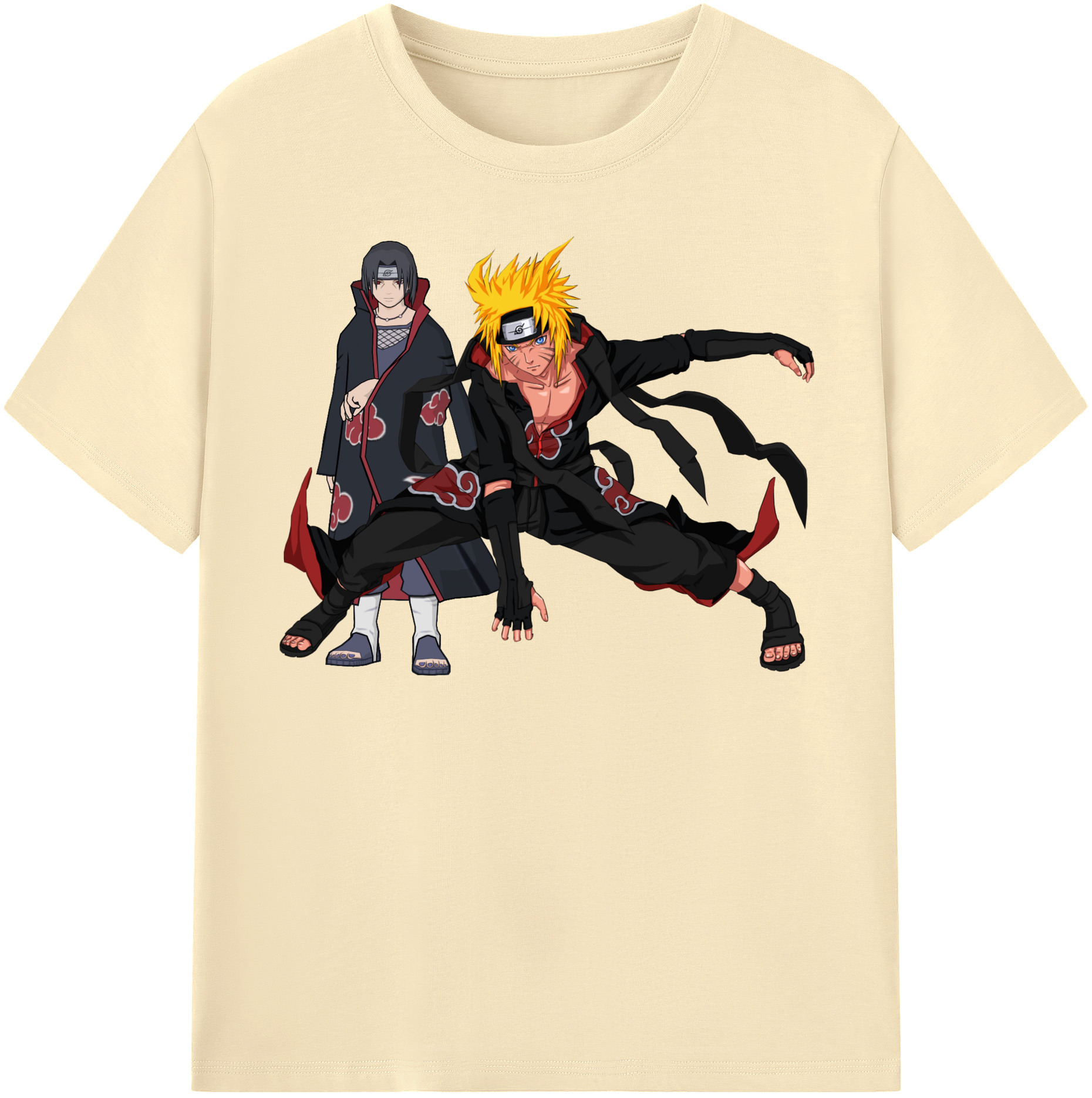 （画像用） NARUTO -ナルト- うずまき ナルト Uzumaki Naruto 綿100％半袖Tシャツ（フロントプリント）