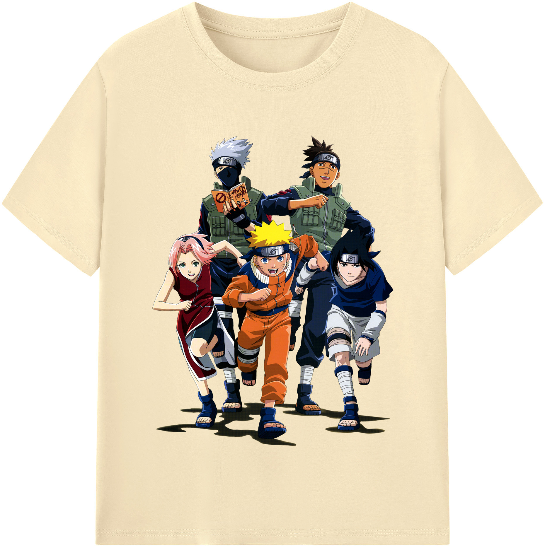 （画像用） NARUTO -ナルト- うずまき ナルト Uzumaki Naruto 綿100％半袖Tシャツ（フロントプリント）
