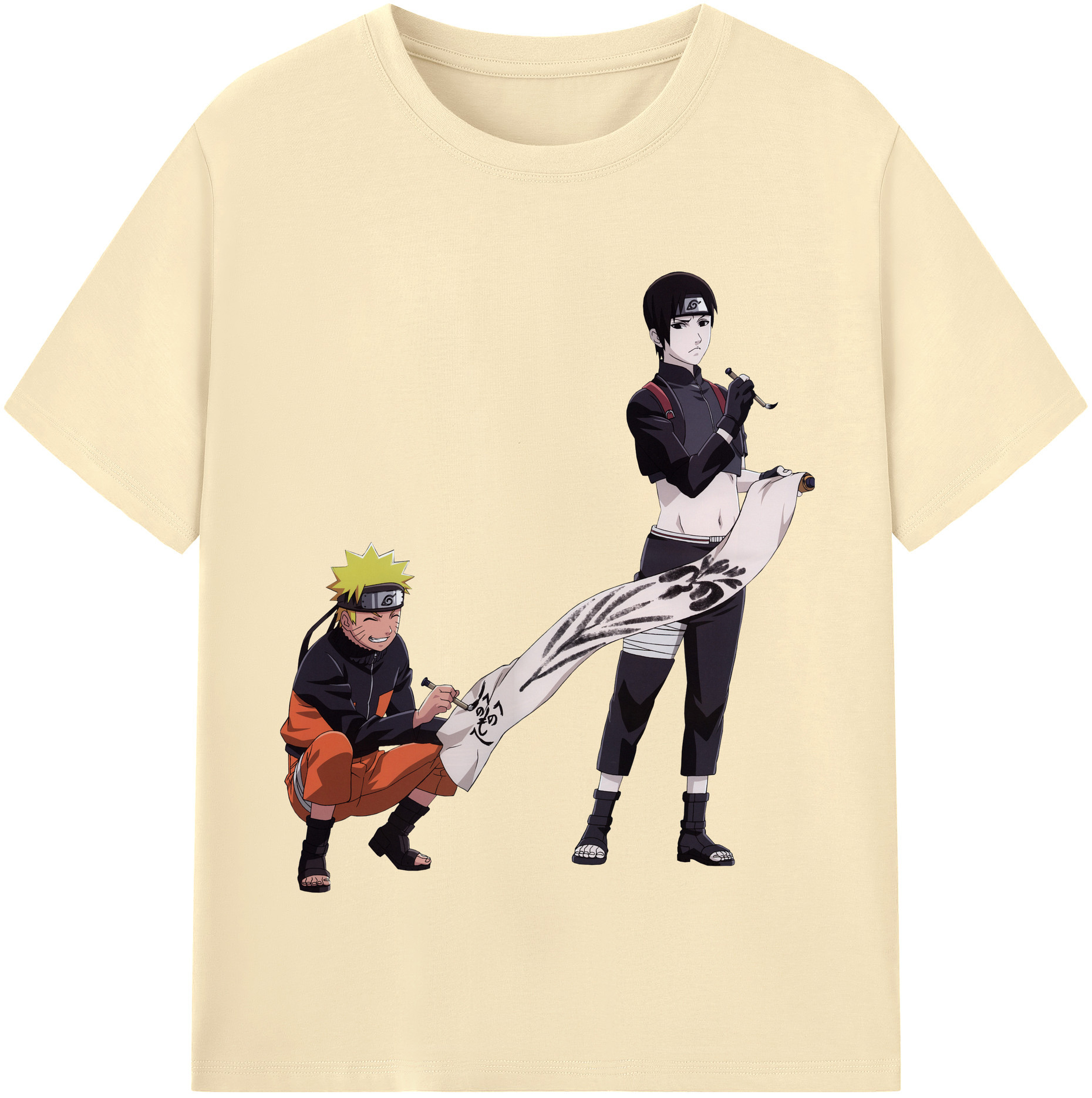 （画像用） NARUTO -ナルト- うずまき ナルト Uzumaki Naruto 綿100％半袖Tシャツ（フロントプリント）