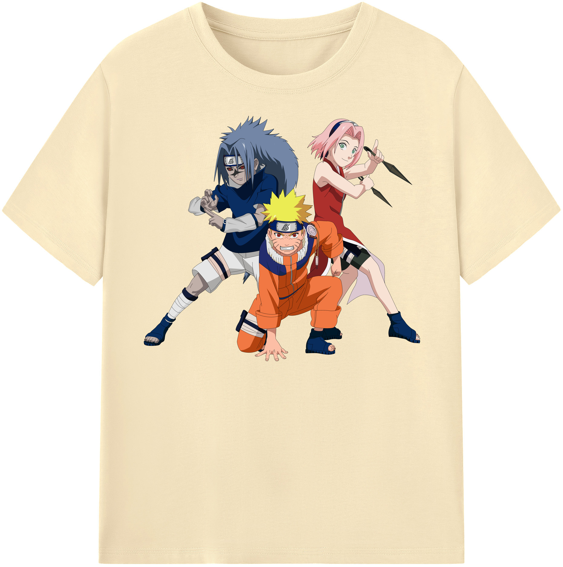 （画像用） NARUTO -ナルト- うずまき ナルト Uzumaki Naruto 綿100％半袖Tシャツ（フロントプリント）