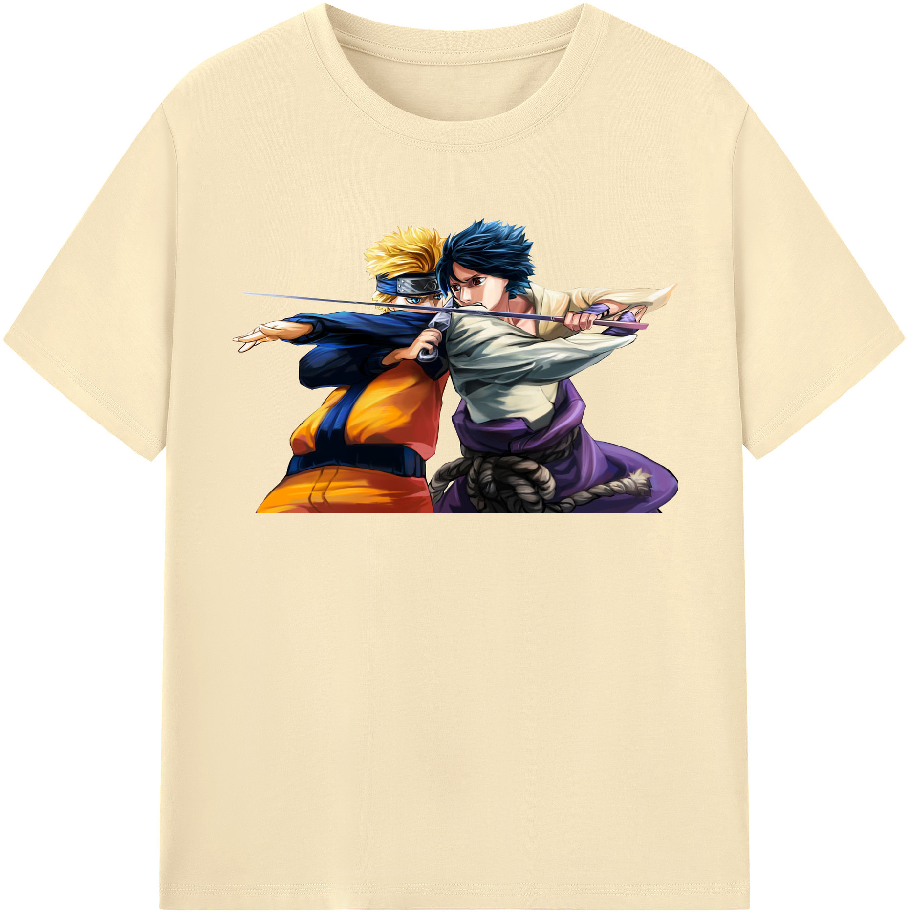 （画像用） NARUTO -ナルト- うずまき ナルト Uzumaki Naruto 綿100％半袖Tシャツ（フロントプリント）