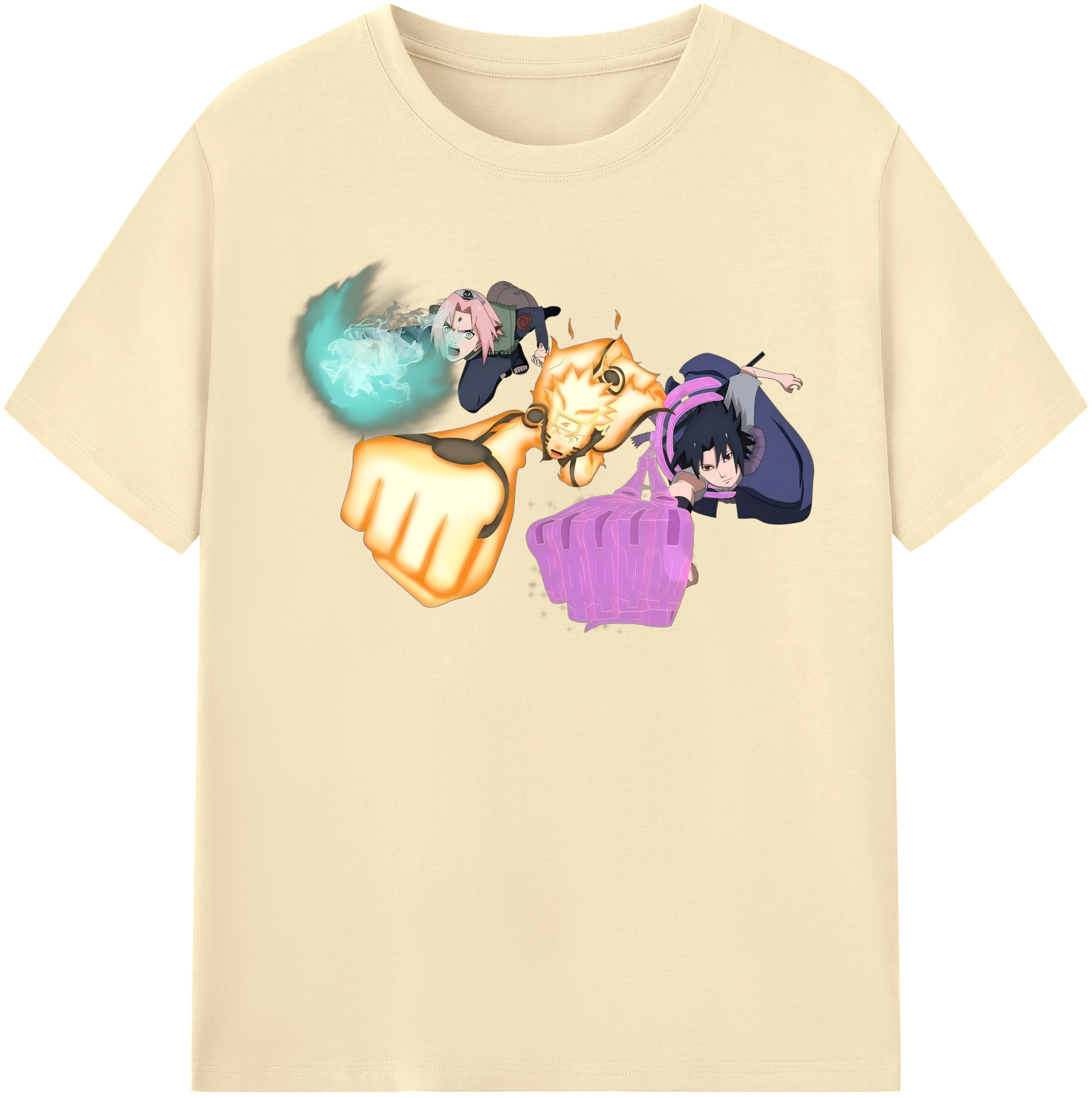 （画像用） NARUTO -ナルト- うずまき ナルト Uzumaki Naruto 綿100％半袖Tシャツ（フロントプリント）