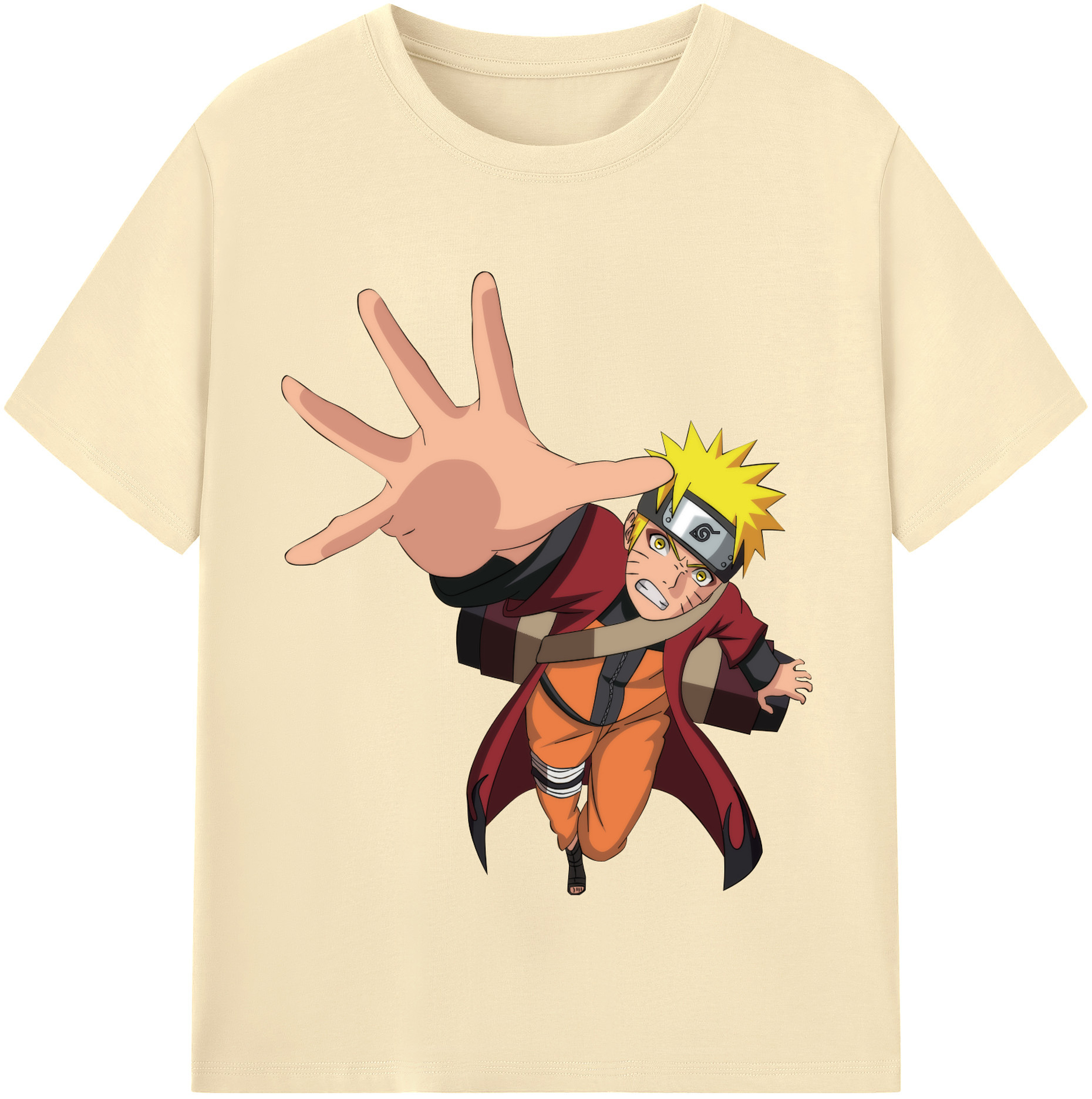 （画像用） NARUTO -ナルト- うずまき ナルト Uzumaki Naruto 綿100％半袖Tシャツ（フロントプリント）