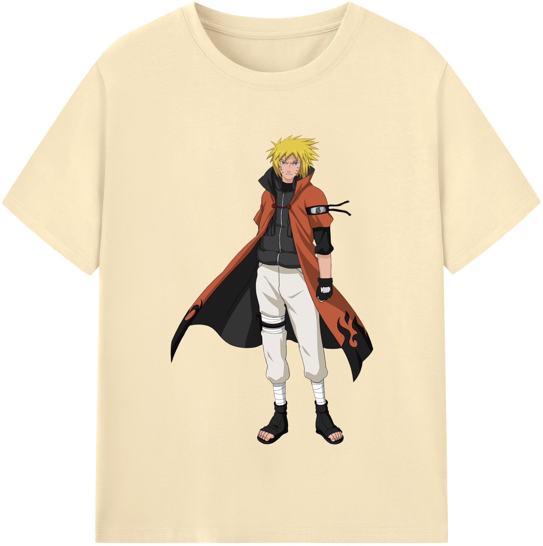 （画像用） NARUTO -ナルト- うずまき ナルト Uzumaki Naruto 綿100％半袖Tシャツ（フロントプリント）