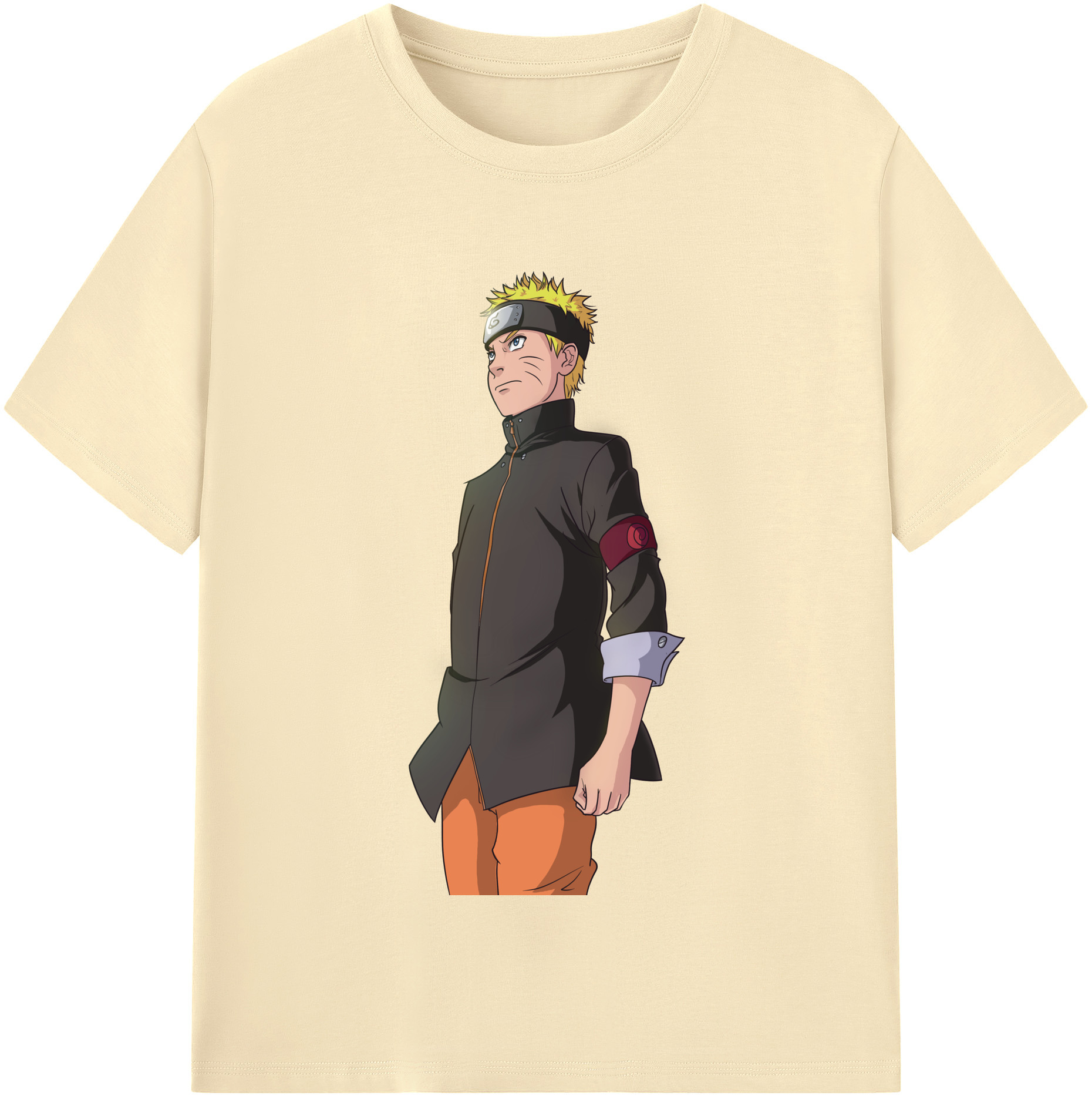 （画像用） NARUTO -ナルト- うずまき ナルト Uzumaki Naruto 綿100％半袖Tシャツ（フロントプリント）