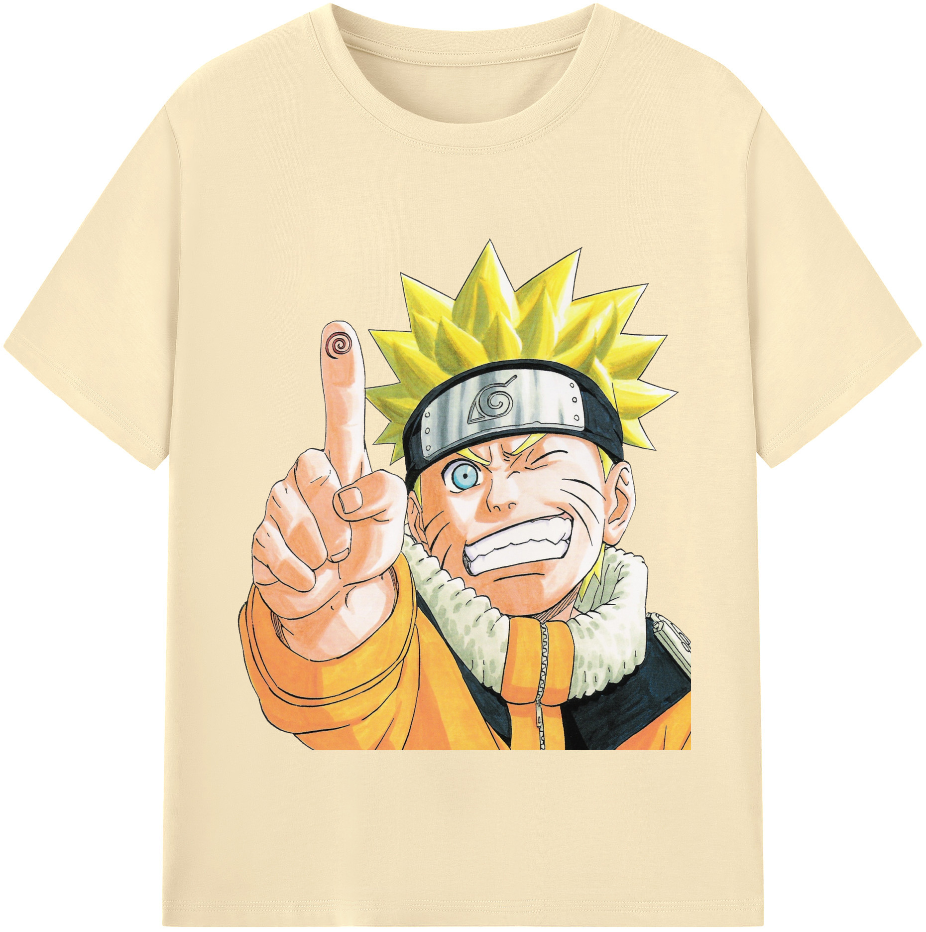 （画像用） NARUTO -ナルト- うずまき ナルト Uzumaki Naruto 綿100％半袖Tシャツ（フロントプリント）
