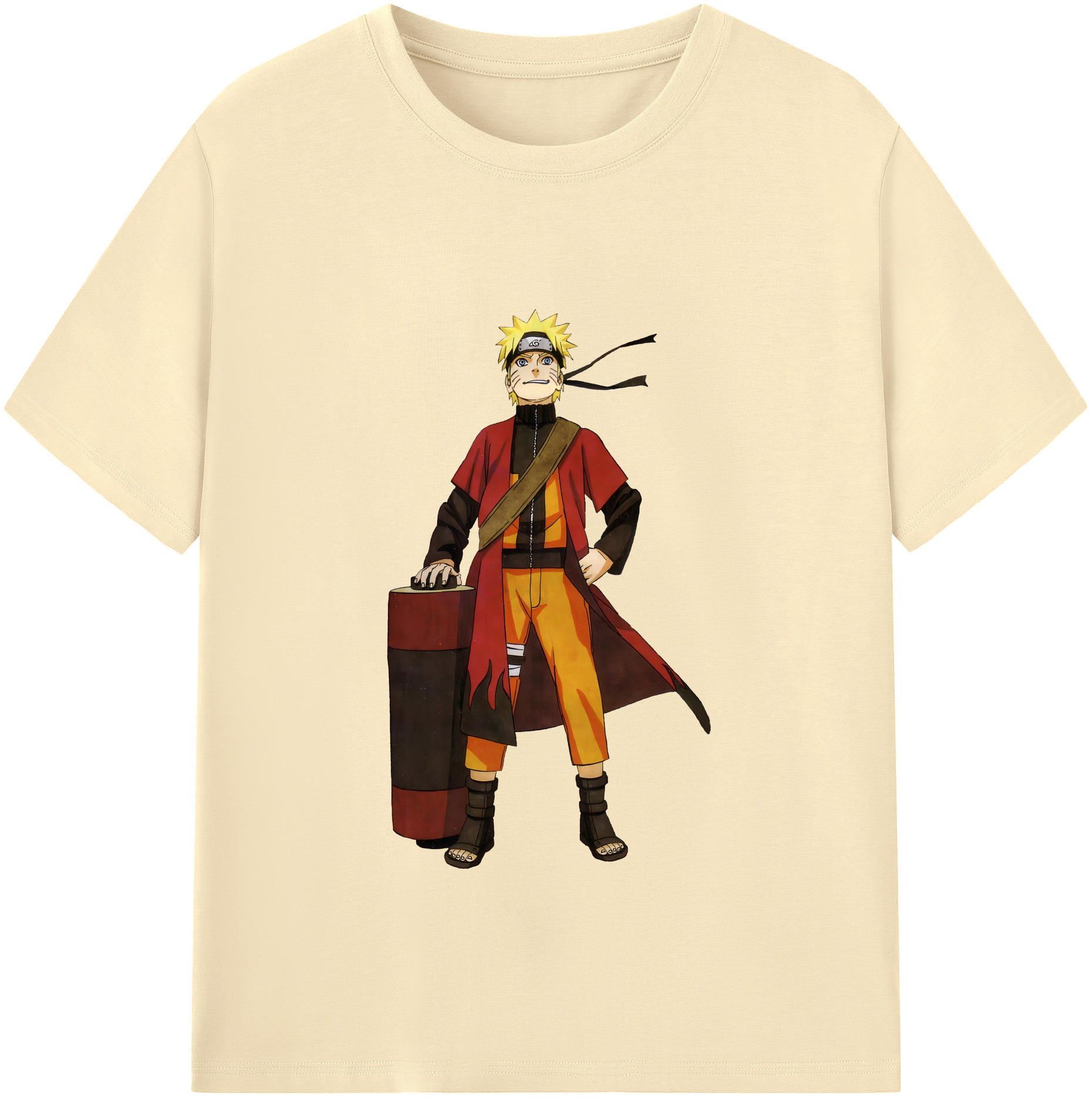 （画像用） NARUTO -ナルト- うずまき ナルト Uzumaki Naruto 綿100％半袖Tシャツ（フロントプリント）