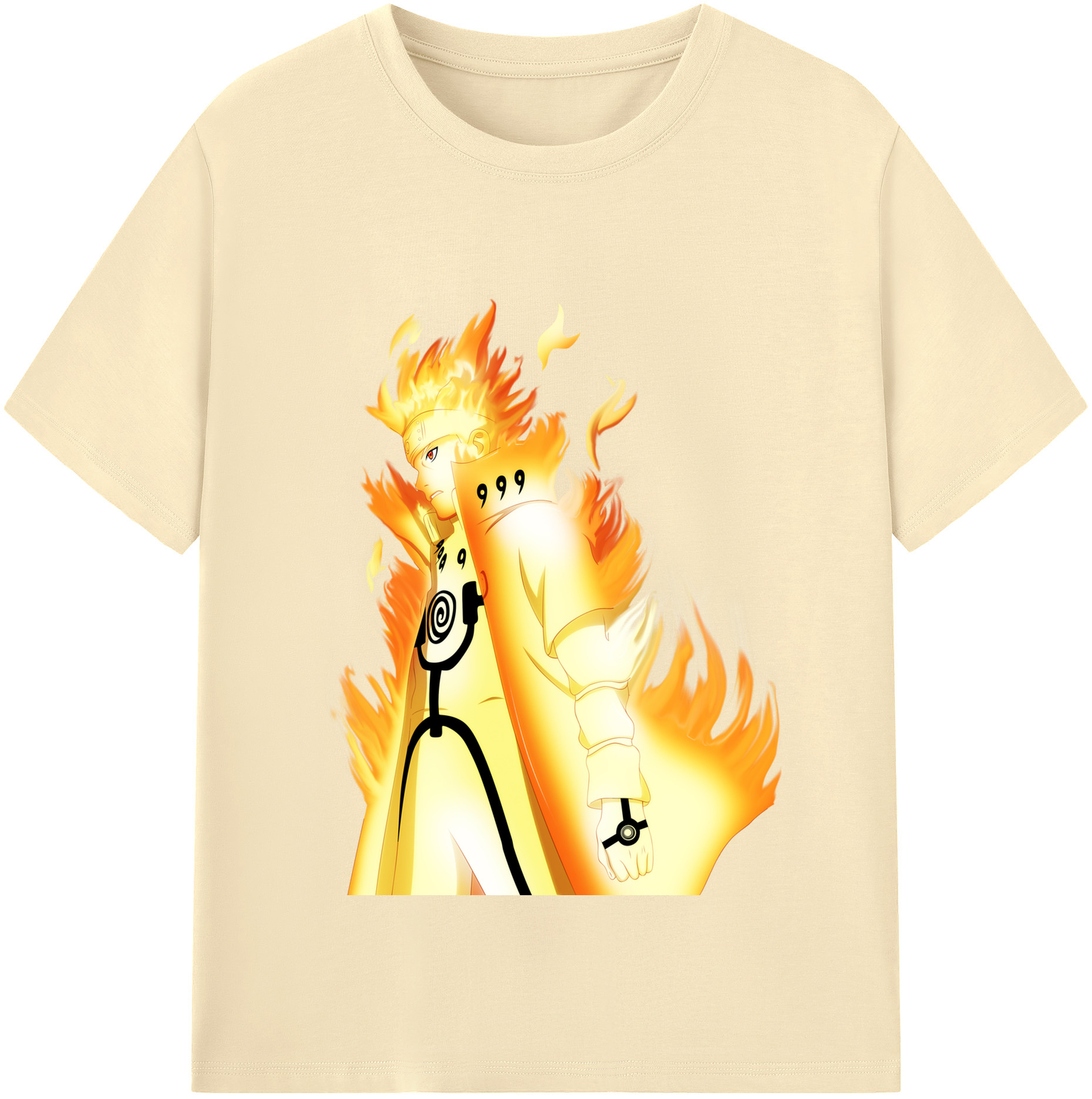 （画像用） NARUTO -ナルト- うずまき ナルト Uzumaki Naruto 綿100％半袖Tシャツ（フロントプリント）