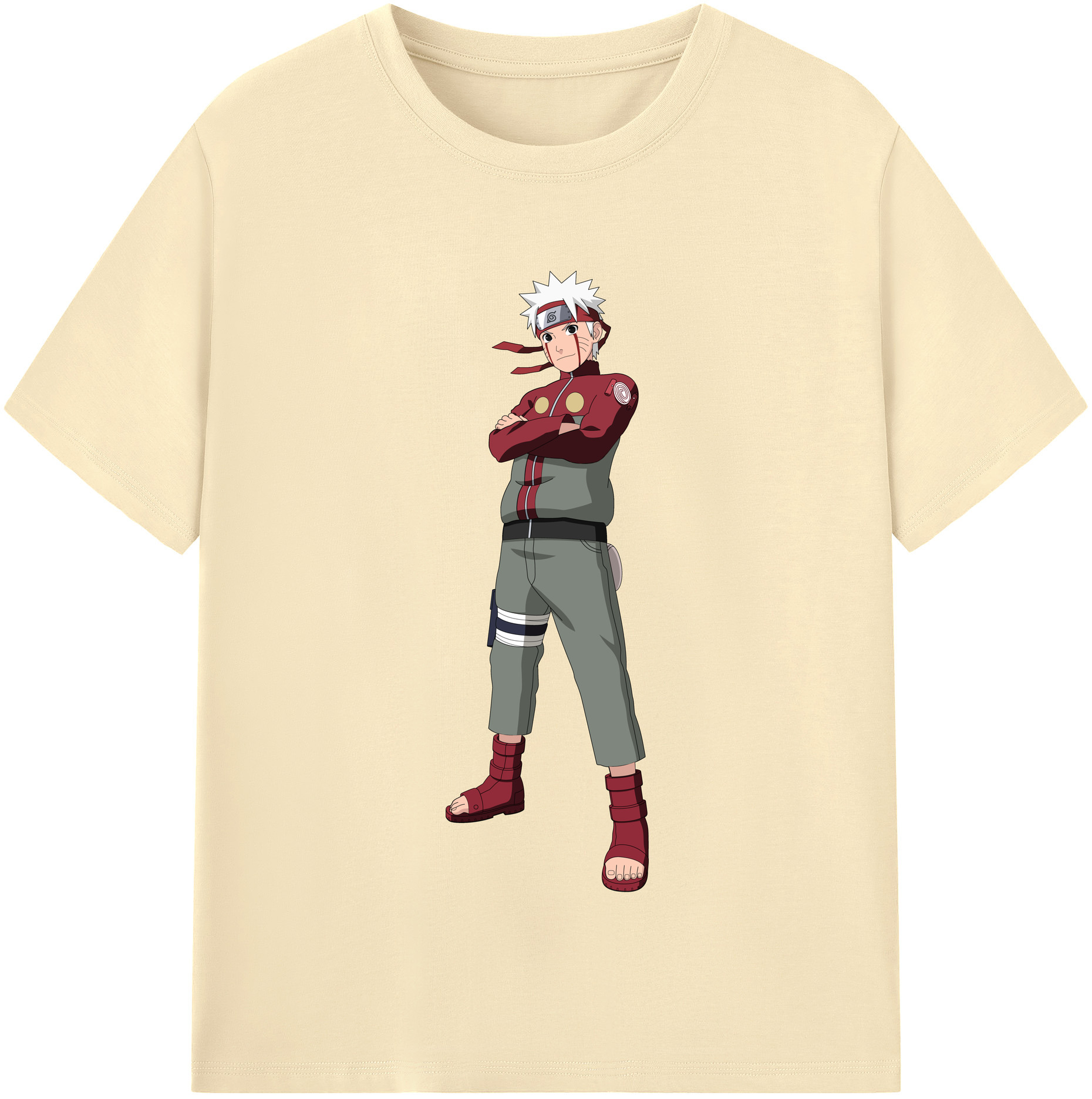 （画像用） NARUTO -ナルト- うずまき ナルト Uzumaki Naruto 綿100％半袖Tシャツ（フロントプリント）