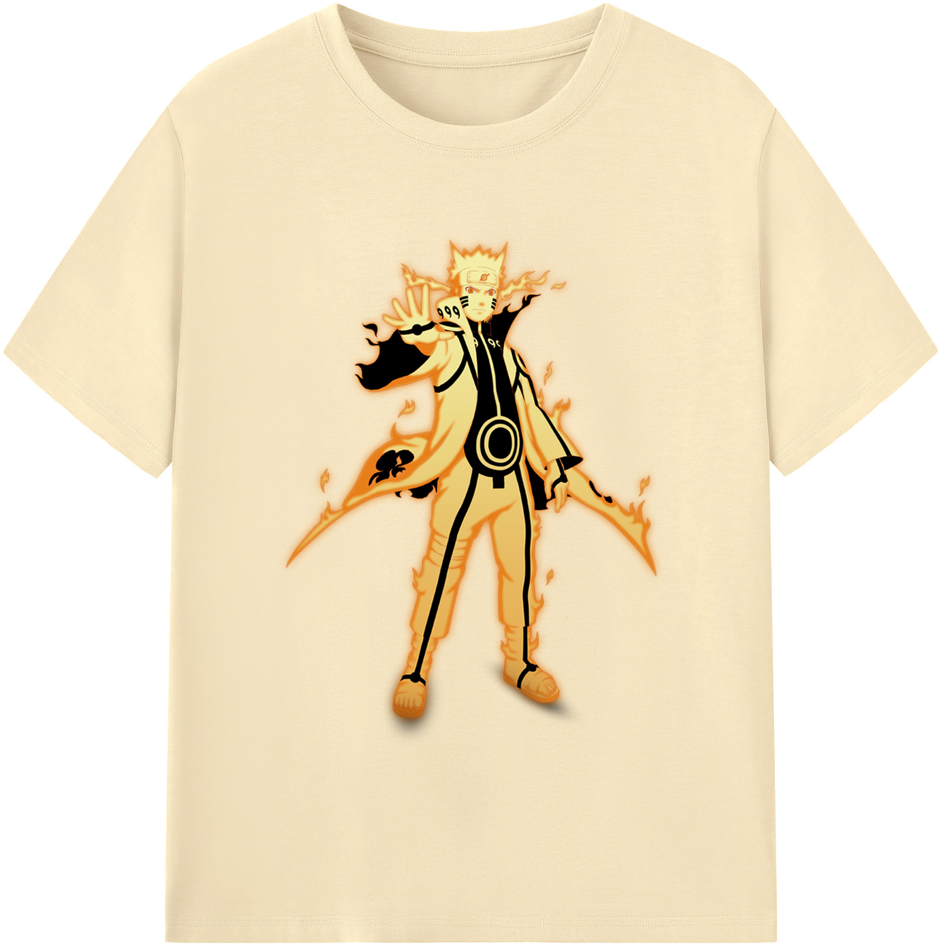 （画像用） NARUTO -ナルト- うずまき ナルト Uzumaki Naruto 綿100％半袖Tシャツ（フロントプリント）