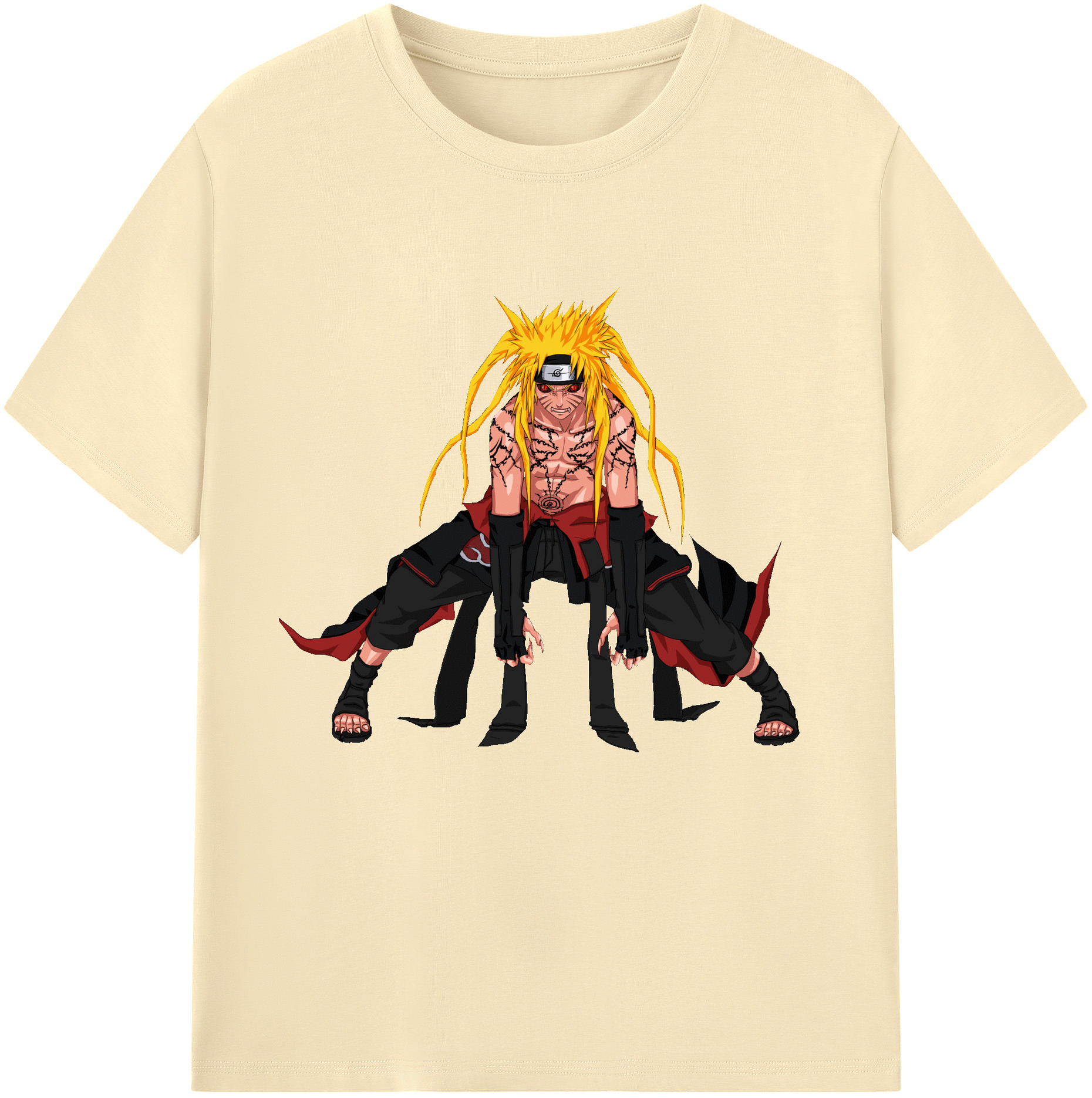 （画像用） NARUTO -ナルト- うずまき ナルト Uzumaki Naruto 綿100％半袖Tシャツ（フロントプリント）